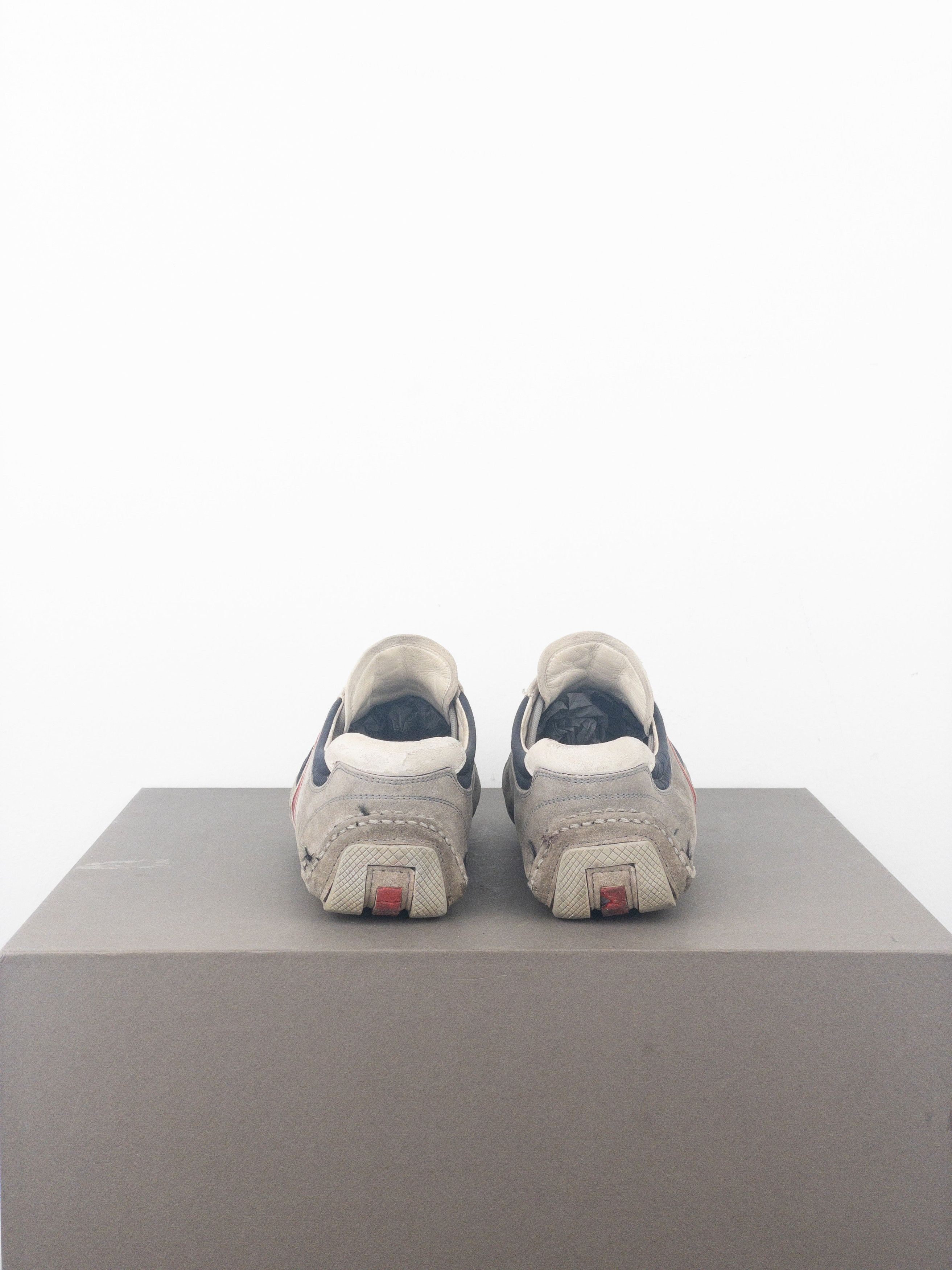 Prada 2000s Monte Carlo Driving Sneakers (5, white, navy, grey, re Size US 5 / EU 37 - 6 Thumbnail