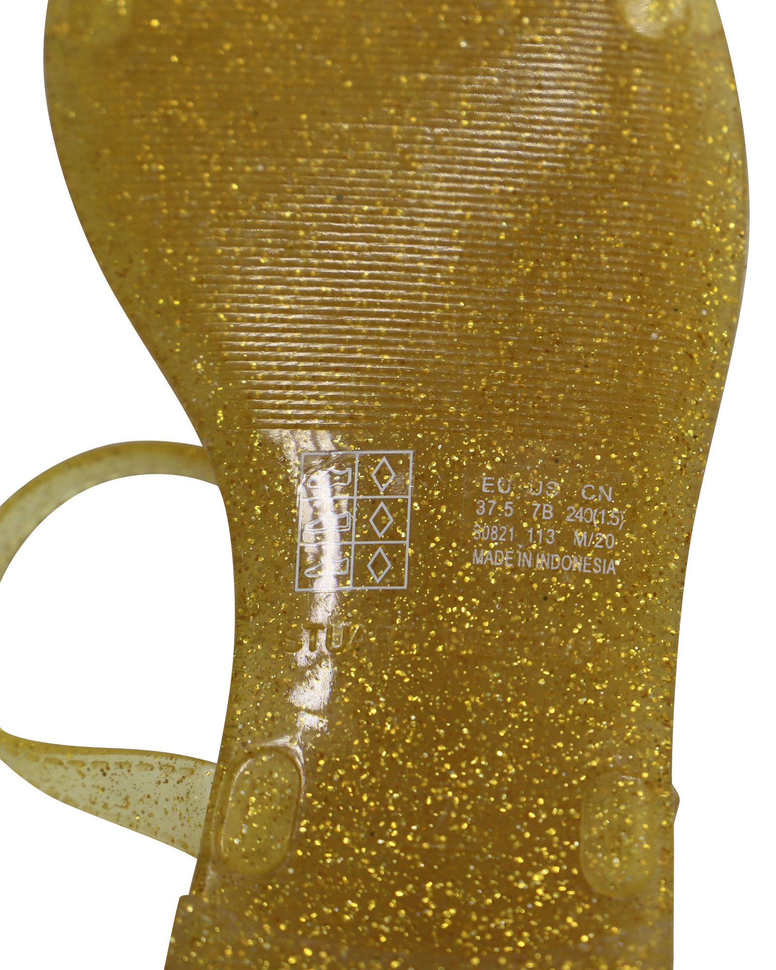Stuart Weitzman Stuart Weitzman Sawyer Jelly Sandals in Yellow Rubber Size US 7.5 / IT 37.5 - 6 Thumbnail