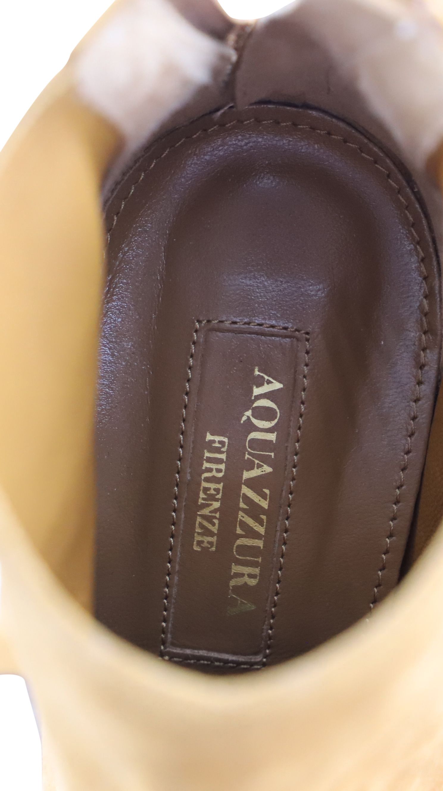 Aquazzura Aquazzura Ankle Boots in Brown Suede Size US 7.5 / IT 37.5 - 6 Thumbnail