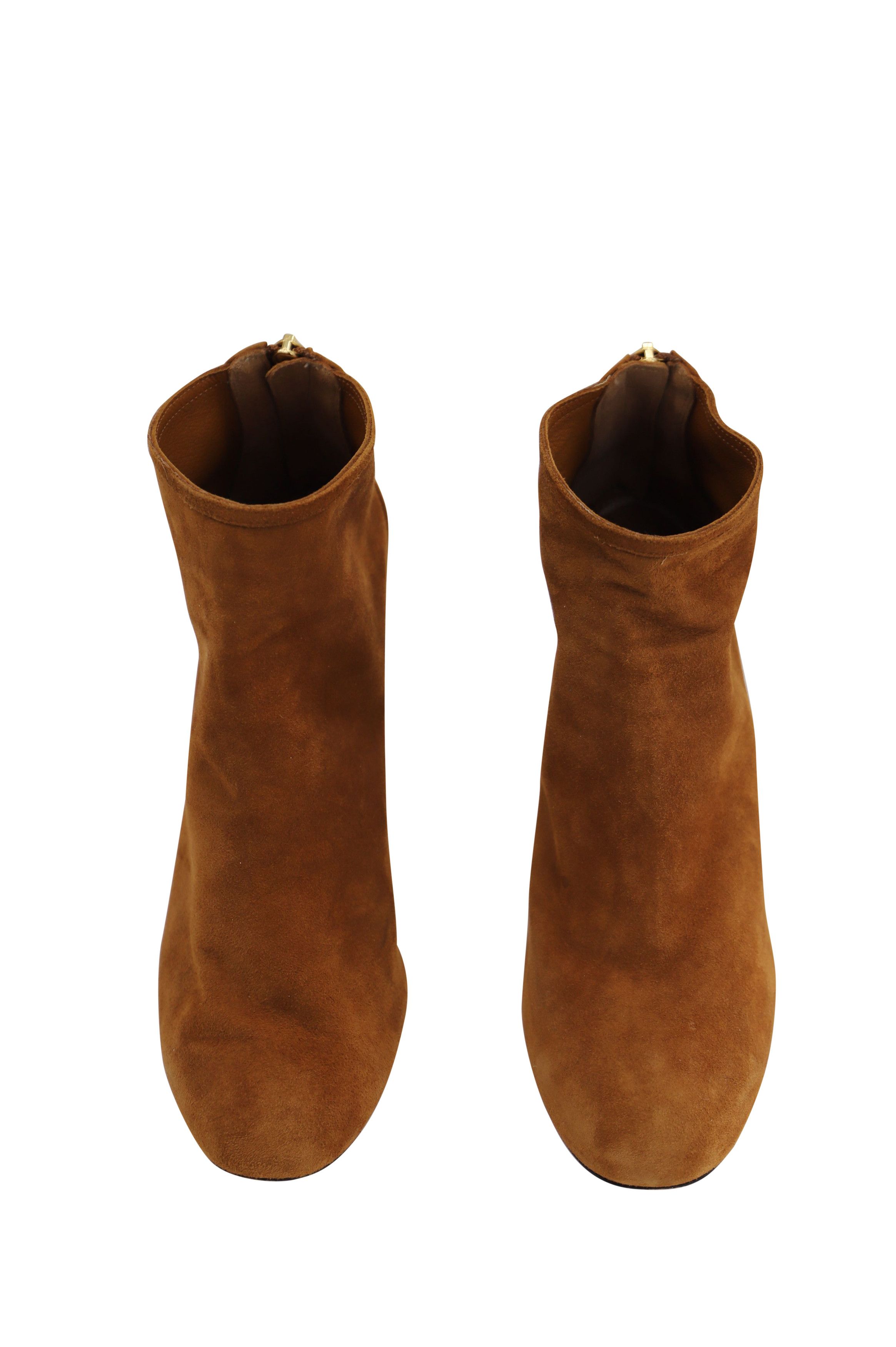 Aquazzura Aquazzura Ankle Boots in Brown Suede Size US 7.5 / IT 37.5 - 2 Thumbnail