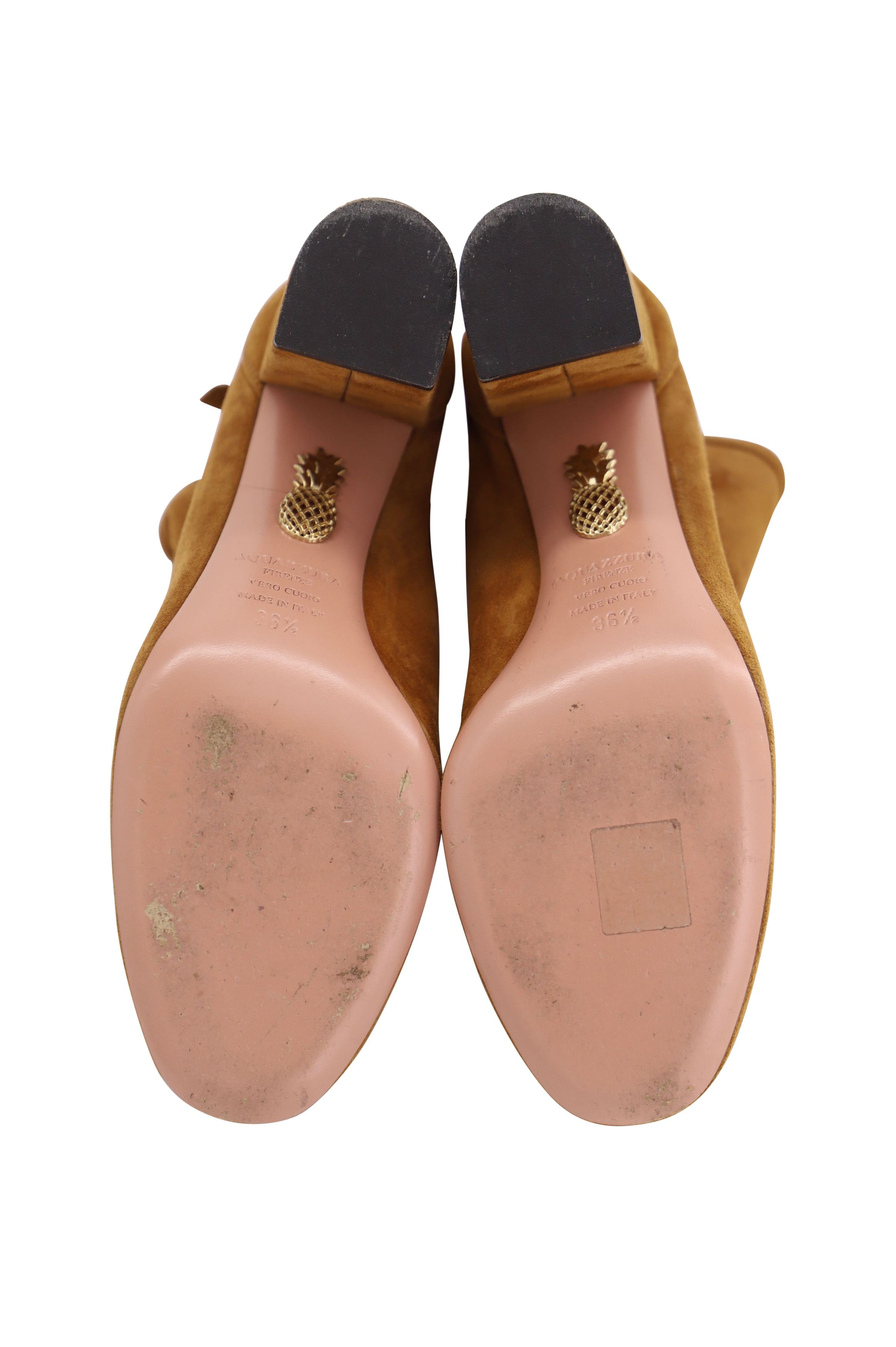 Aquazzura Aquazzura Ankle Boots in Brown Suede Size US 7.5 / IT 37.5 - 4 Thumbnail