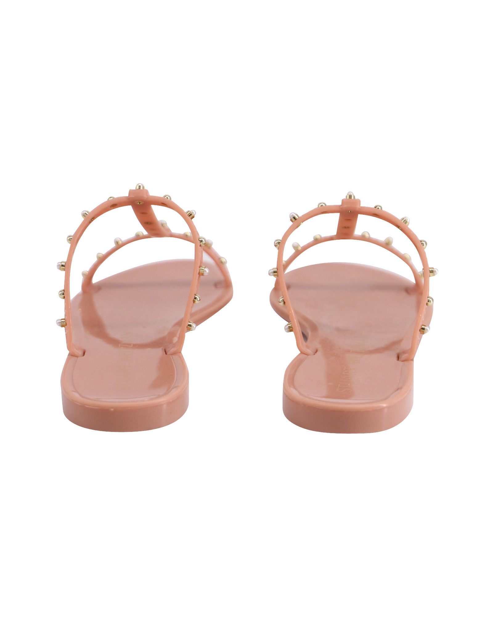 Stuart Weitzman Stuart Weitzman Jelly Sandals with Pearl in Peach Pink Rubbe Size US 7.5 / IT 37.5 - 4 Thumbnail