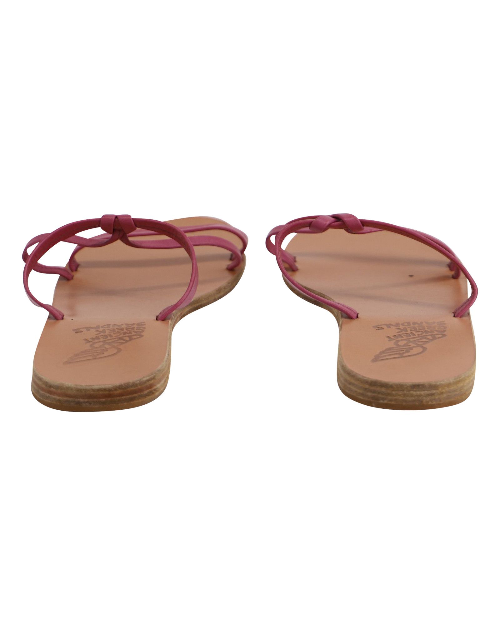 Ancient Greek Sandals Ancient Greek Sandals Spetses Flat Knot Sandals in Pink Leat Size US 7 / IT 37 - 4 Thumbnail