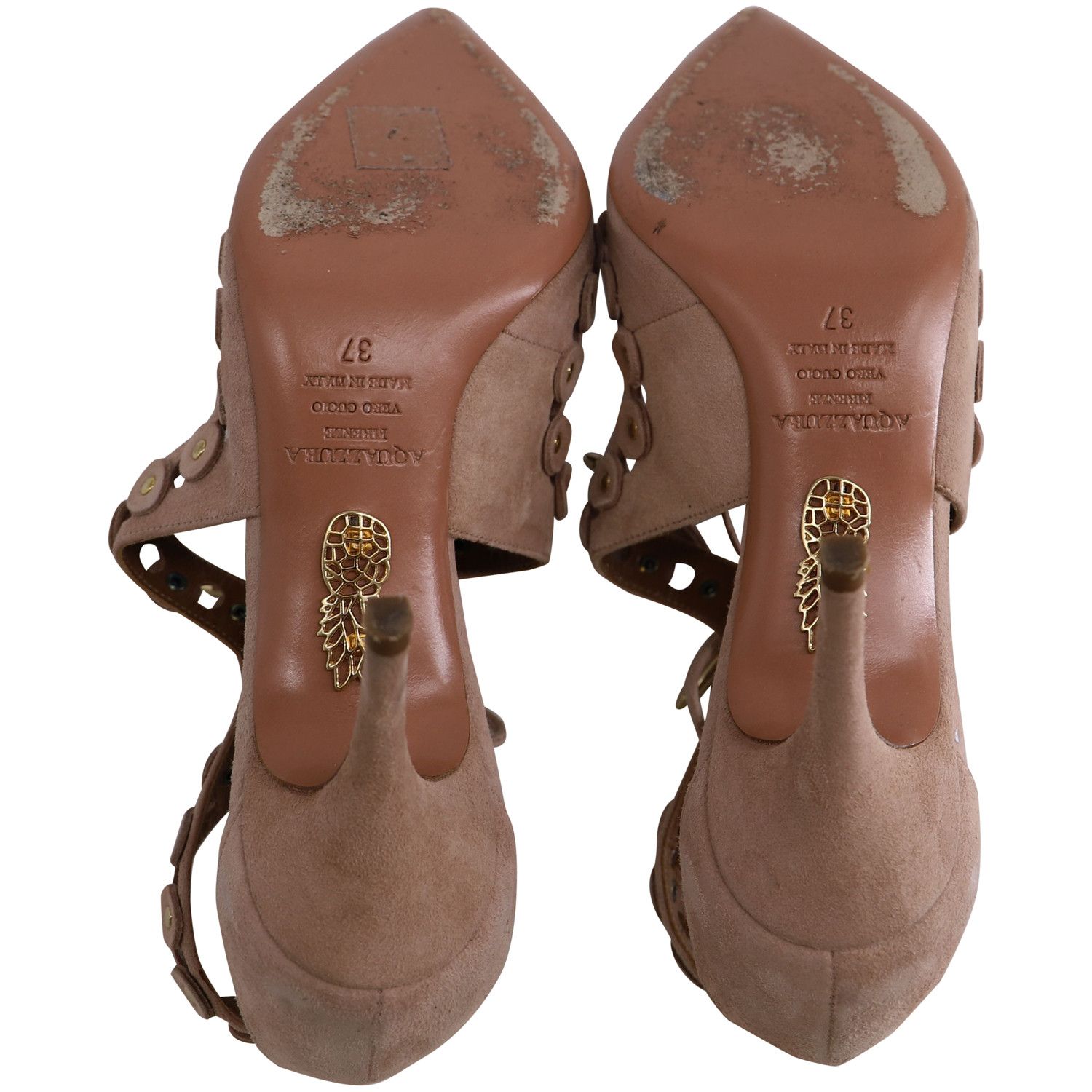 Aquazzura Aquazzura Theo Studs in Pink Suede Size US 8 / IT 38 - 5 Thumbnail