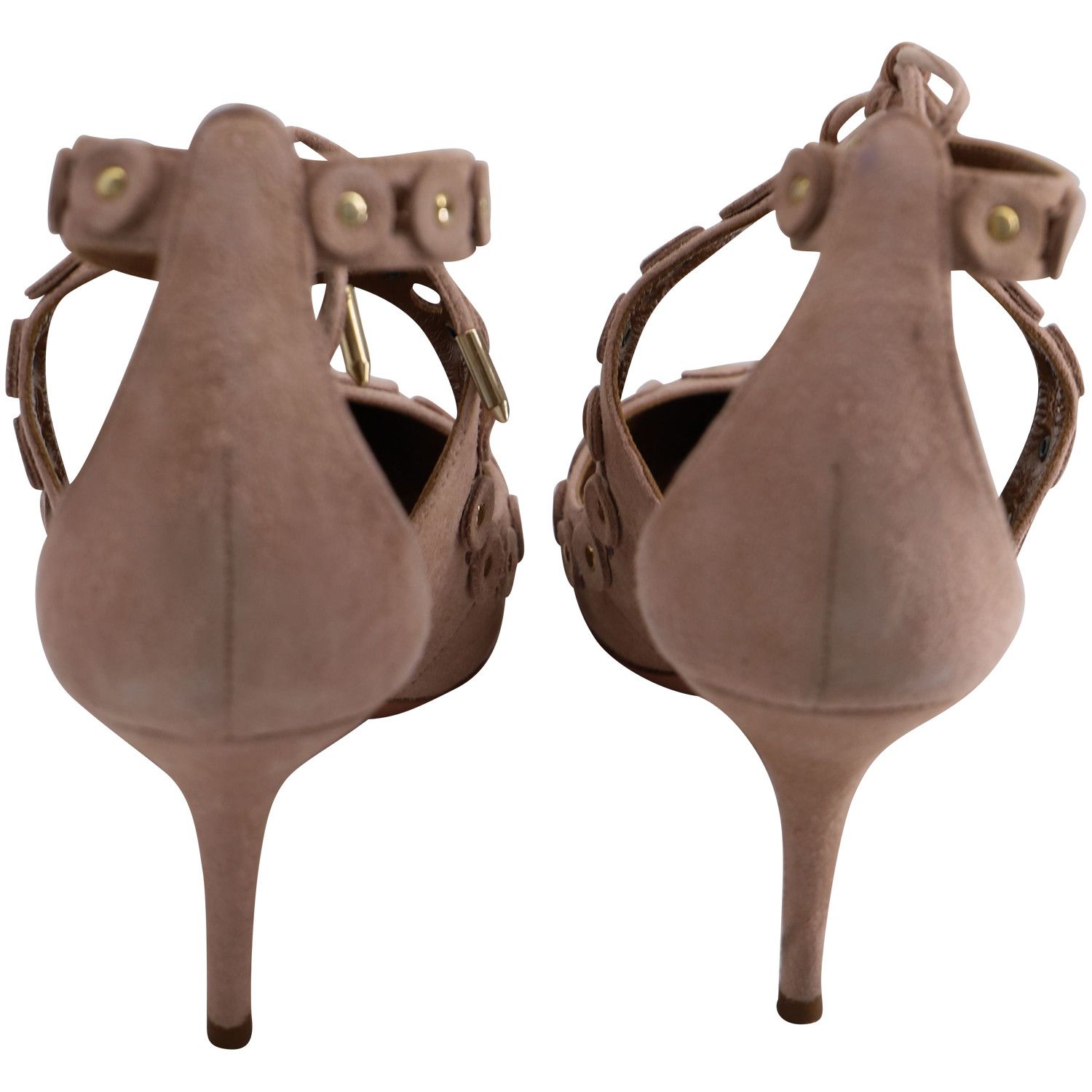 Aquazzura Aquazzura Theo Studs in Pink Suede Size US 8 / IT 38 - 3 Thumbnail