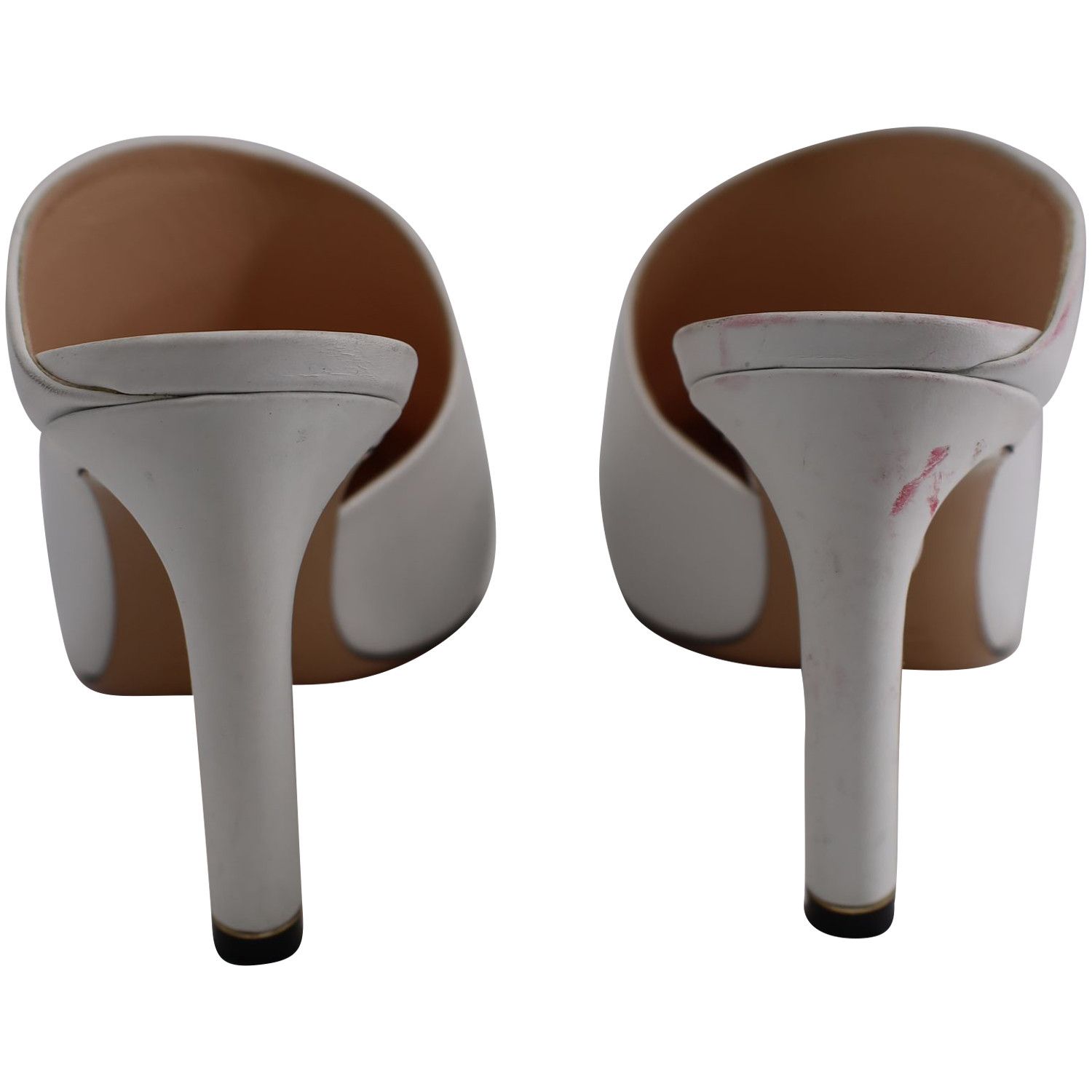 Nicholas Kirkwood Nicholas Kirkwood Heeled Mules with Pearl in White Leather Size US 5 / IT 35 - 4 Thumbnail