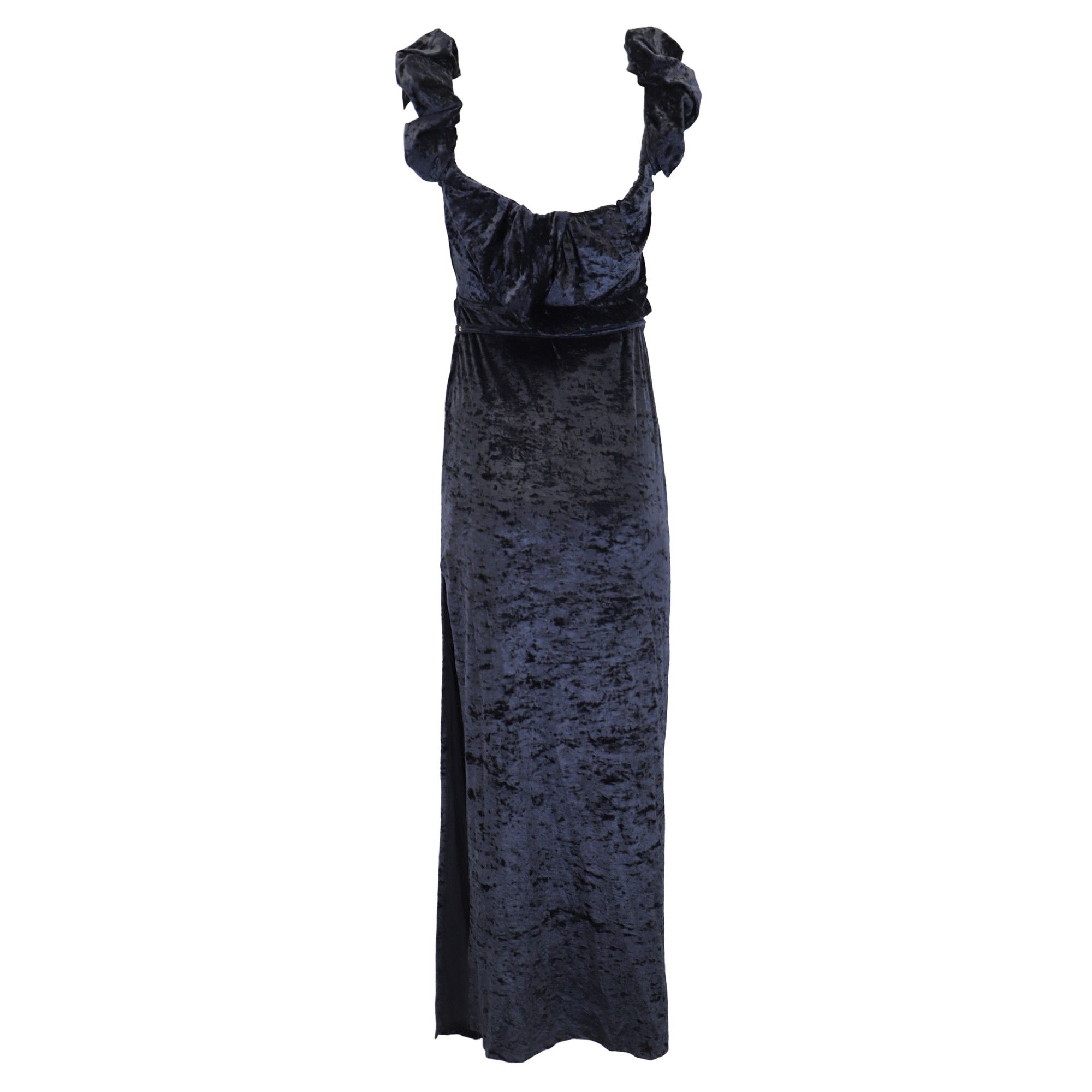 Jacquemus Jacquemus La robe Velours LE CHOUCHOU Long Asymetric Draped Size L / US 10 / IT 46 - 3 Thumbnail