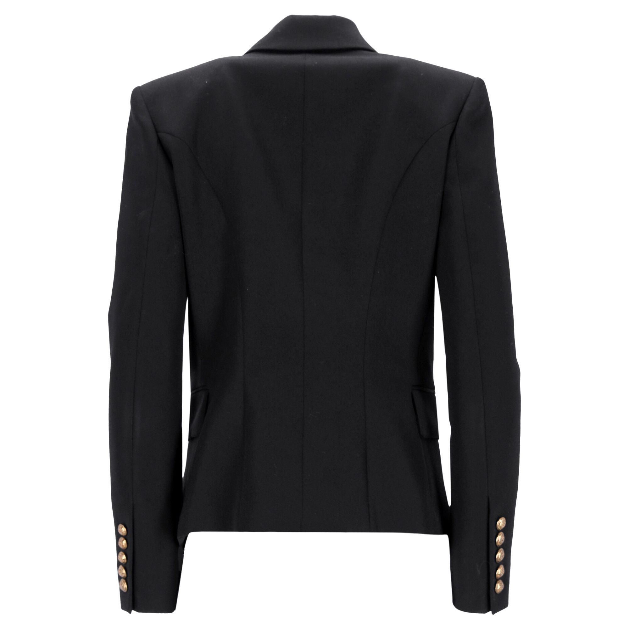Balmain Balmain Double-Breasted Blazer in Black Wool Size XS / US 0-2 / IT 36-38 - 3 Thumbnail