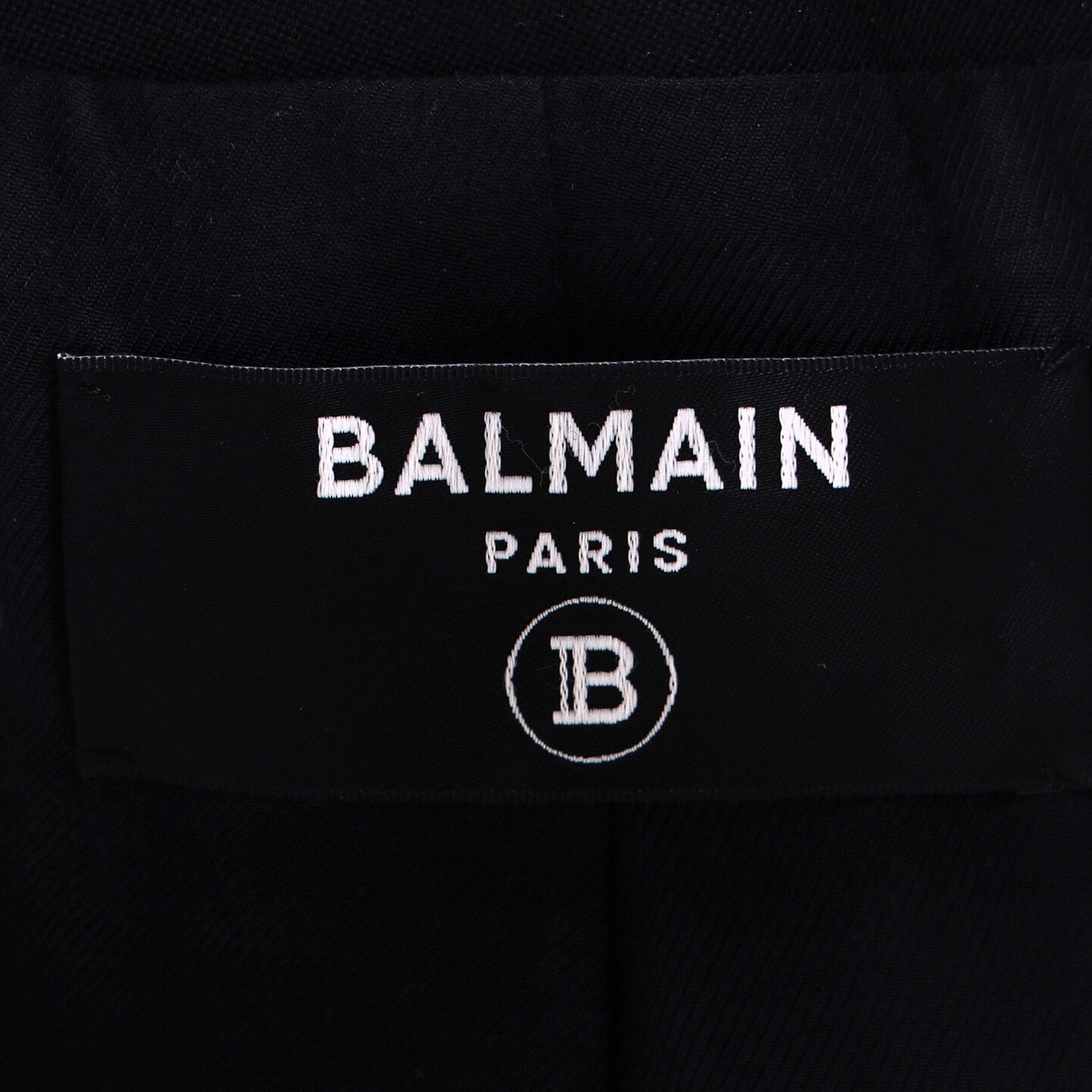 Balmain Balmain Double-Breasted Blazer in Black Wool Size XS / US 0-2 / IT 36-38 - 4 Thumbnail