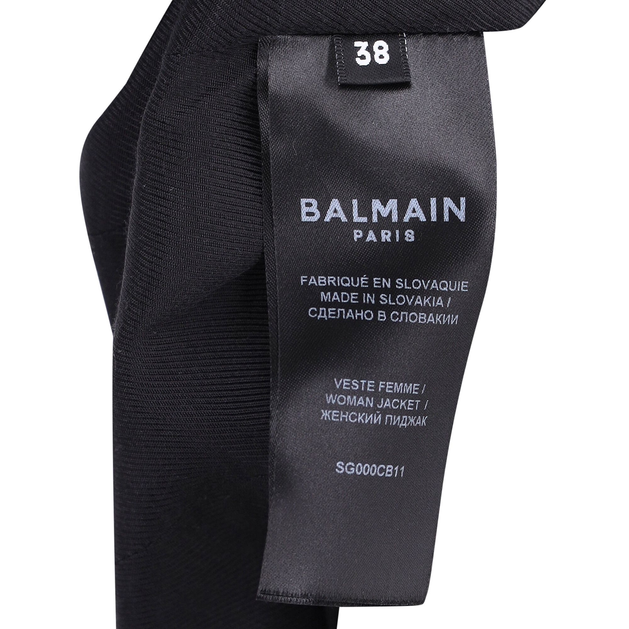 Balmain Balmain Double-Breasted Blazer in Black Wool Size XS / US 0-2 / IT 36-38 - 5 Thumbnail