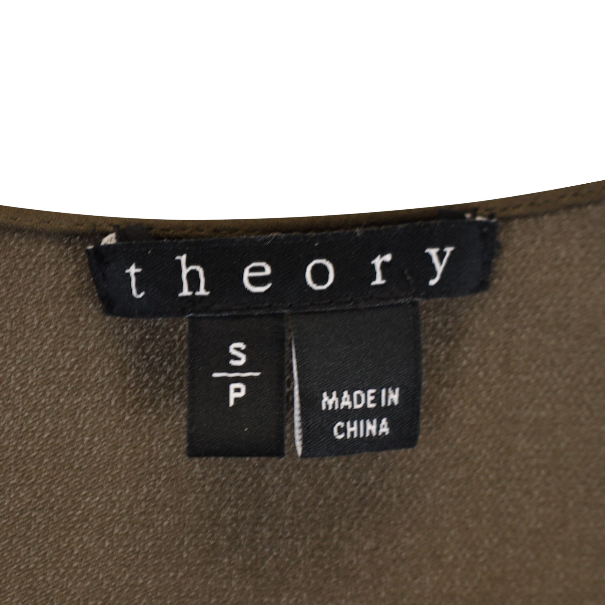 Theory Theory V-Neck Tank Top in Green Silk Size S / US 4 / IT 40 - 2 Thumbnail