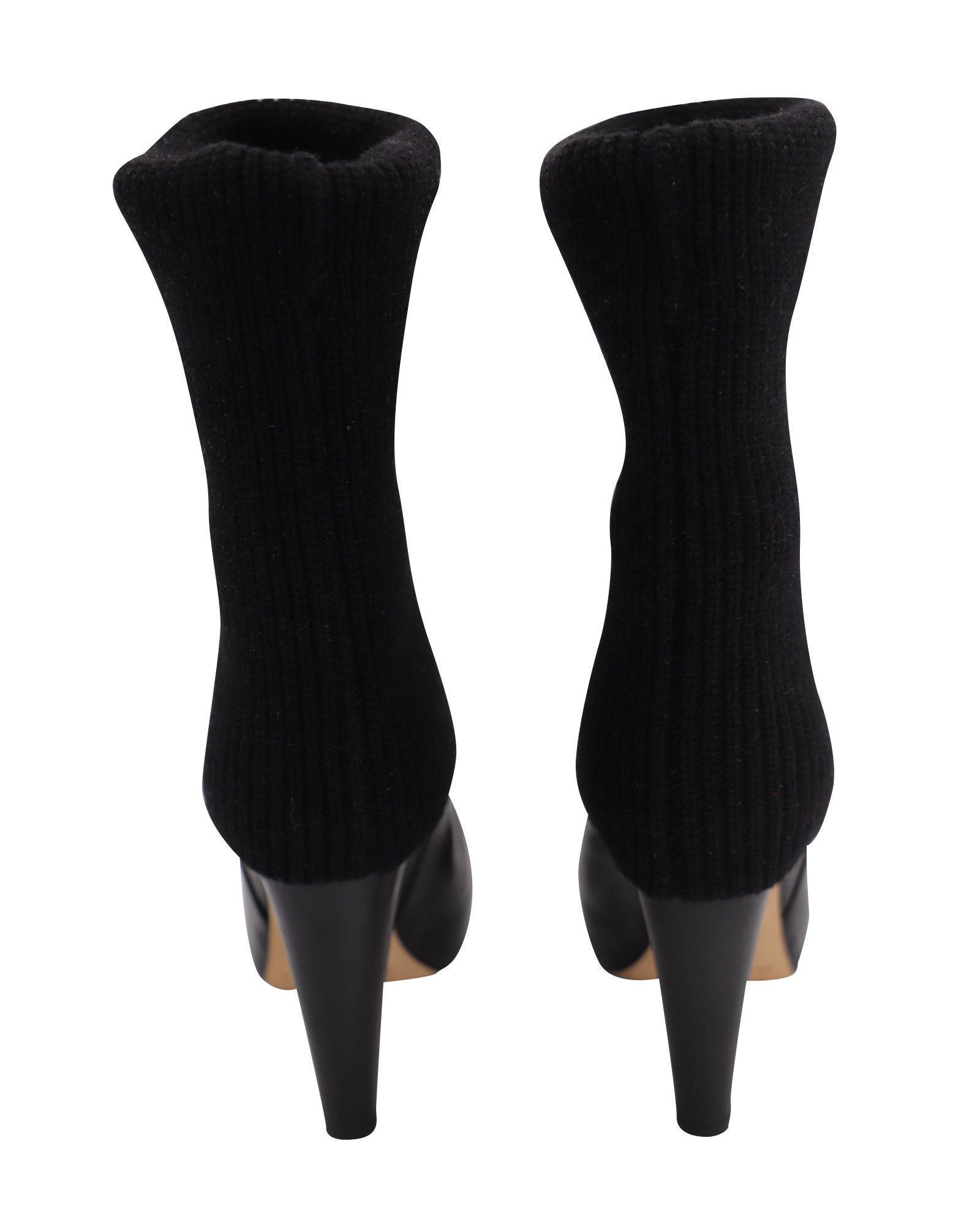 Loeffler Randall Loeffler Randall Wendy Sock Boots in Black Leather Size US 6 / IT 36 - 3 Thumbnail