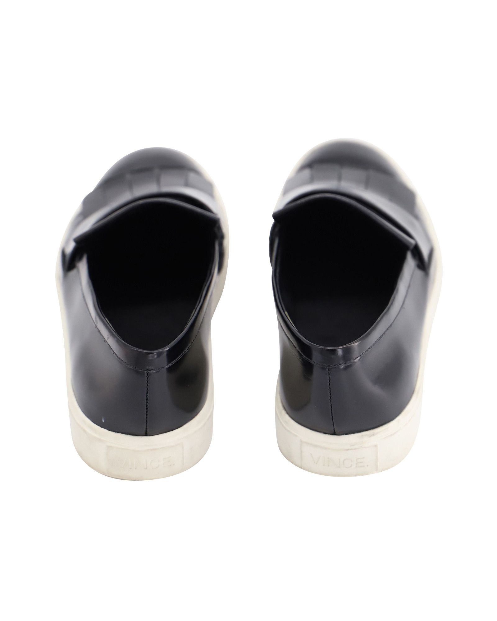 Vince Vince Conventry Kiltie Fringe Slip-On Sneakers in Black Leat Size US 6 / IT 36 - 5 Thumbnail