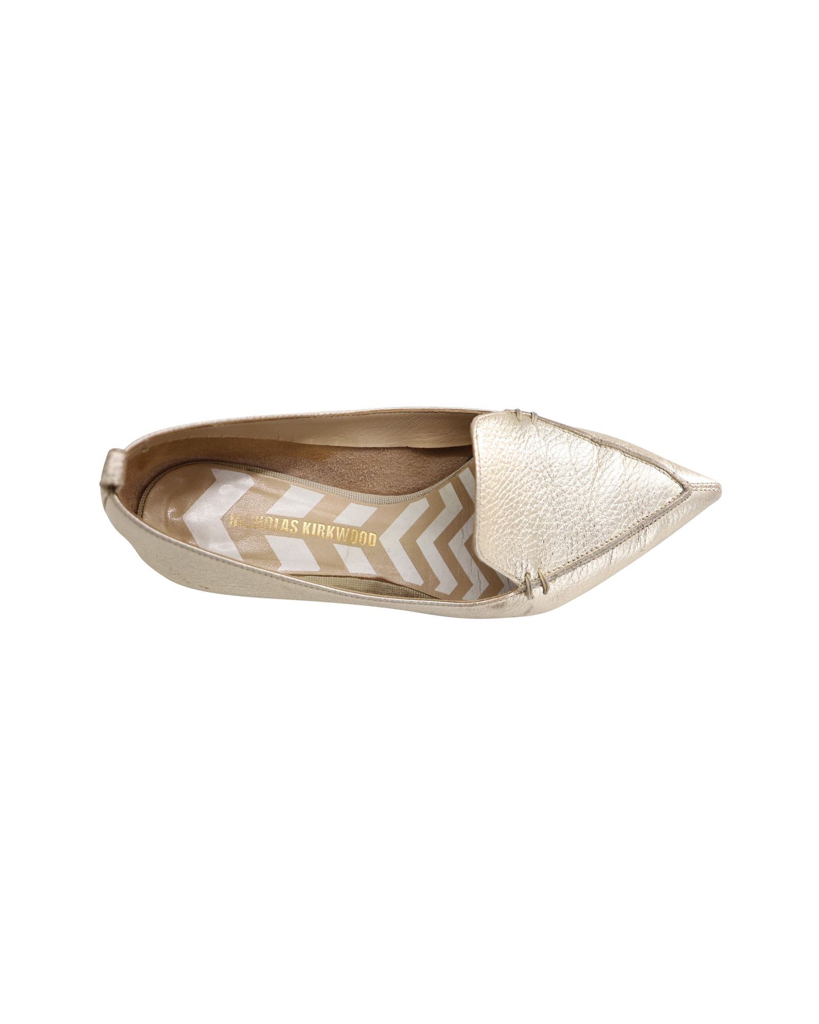 Nicholas Kirkwood Nicholas Kirkwood Beya Loafers in Gold Leather Size US 5.5 / IT 35.5 - 7 Thumbnail