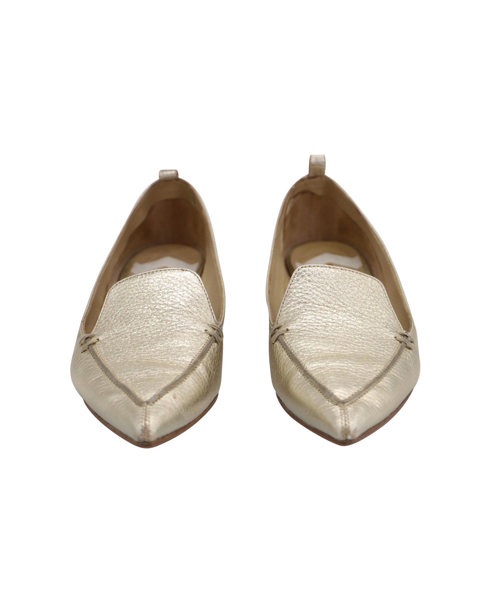 Nicholas Kirkwood Nicholas Kirkwood Beya Loafers in Gold Leather Size US 5.5 / IT 35.5 - 3 Thumbnail