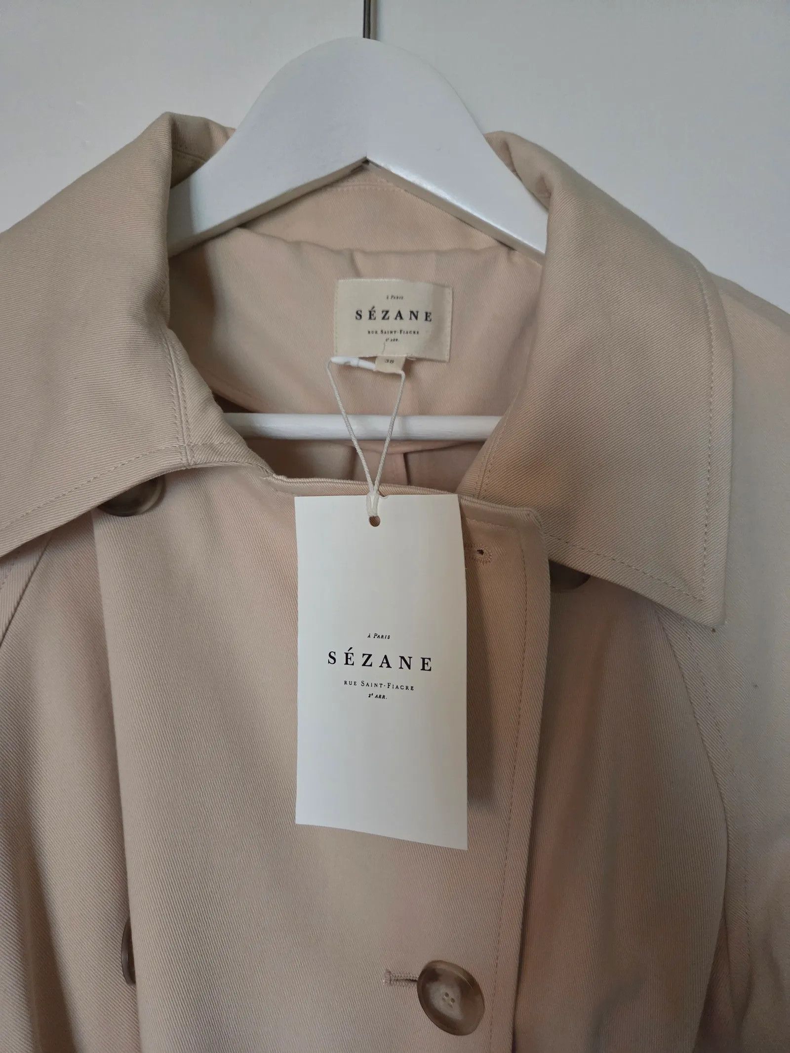 Sezane Sezane Trenchcoat Size S / US 4 / IT 40 - 2 Thumbnail