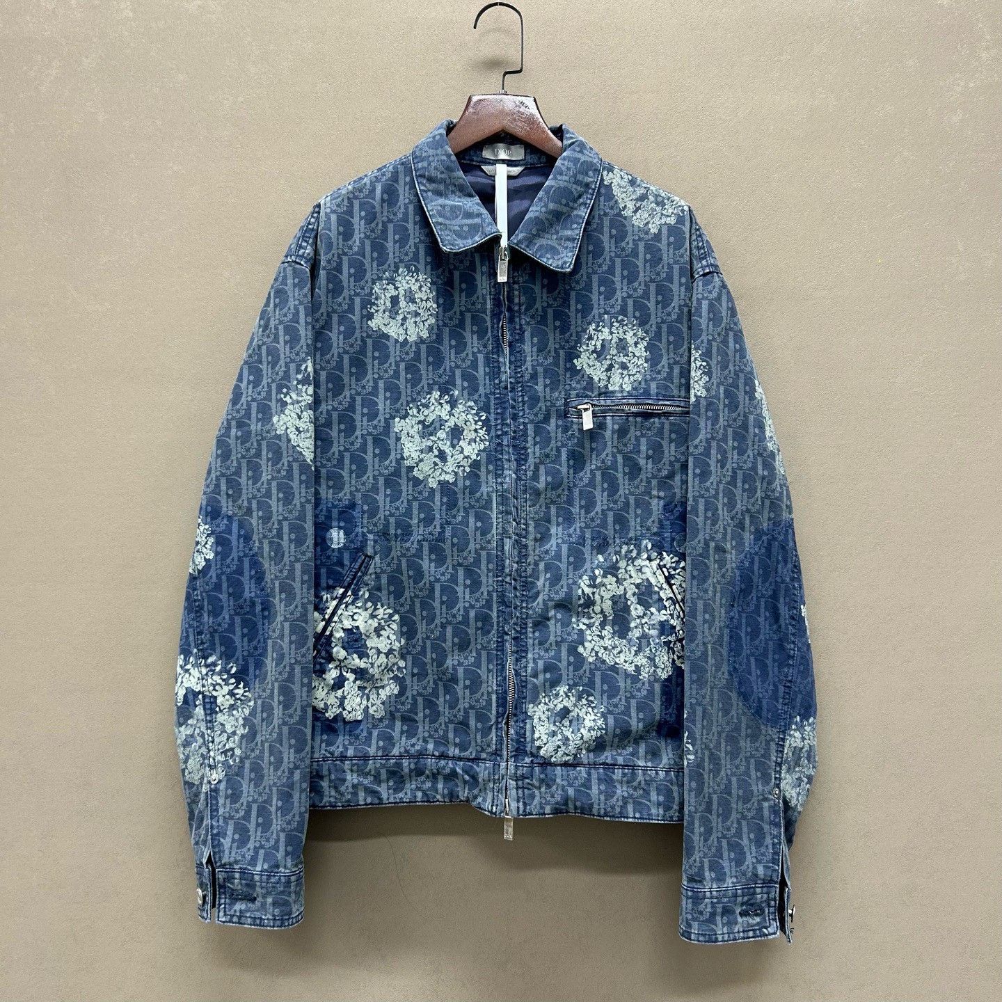 Dior Dior Oblique Floral Denim Jacket Size S Size US S / EU 44-46 / 1 - 2 Thumbnail