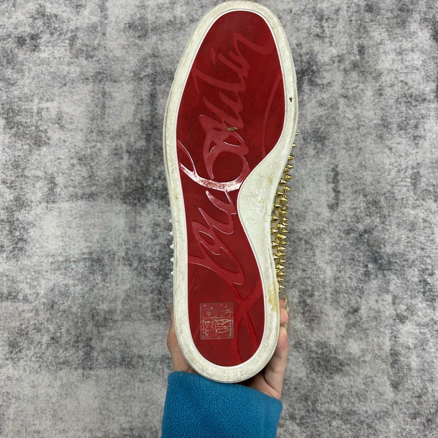 Christian Louboutin Christian Louboutin Studded High-Top Sneakers Size 13 Size US 13 / EU 46 - 8 Thumbnail