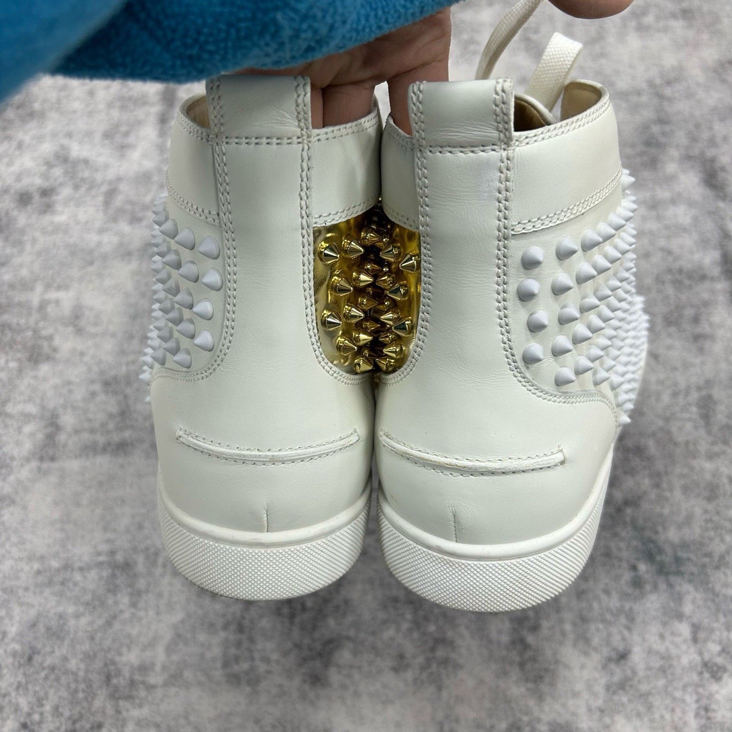 Christian Louboutin Christian Louboutin Studded High-Top Sneakers Size 13 Size US 13 / EU 46 - 6 Thumbnail