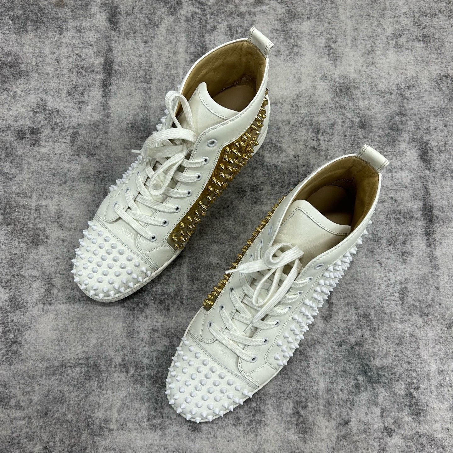Christian Louboutin Christian Louboutin Studded High-Top Sneakers Size 13 Size US 13 / EU 46 - 3 Thumbnail