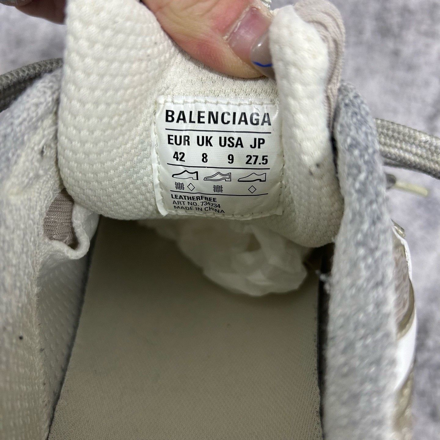 Balenciaga Balenciaga 3XL Sneakers Gray Size 42 Size US 9 / EU 42 - 8 Thumbnail