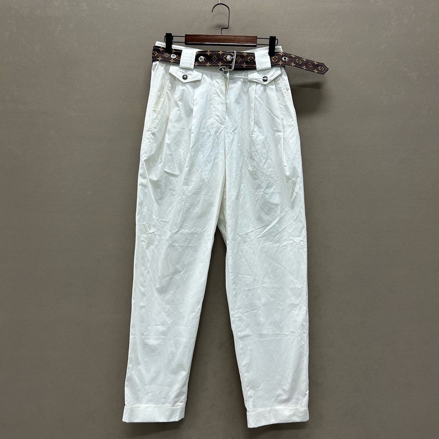 Louis Vuitton Louis Vuitton Monogram Belt Trousers Size 38 Size 27" / US 4 / IT 40 - 2 Thumbnail
