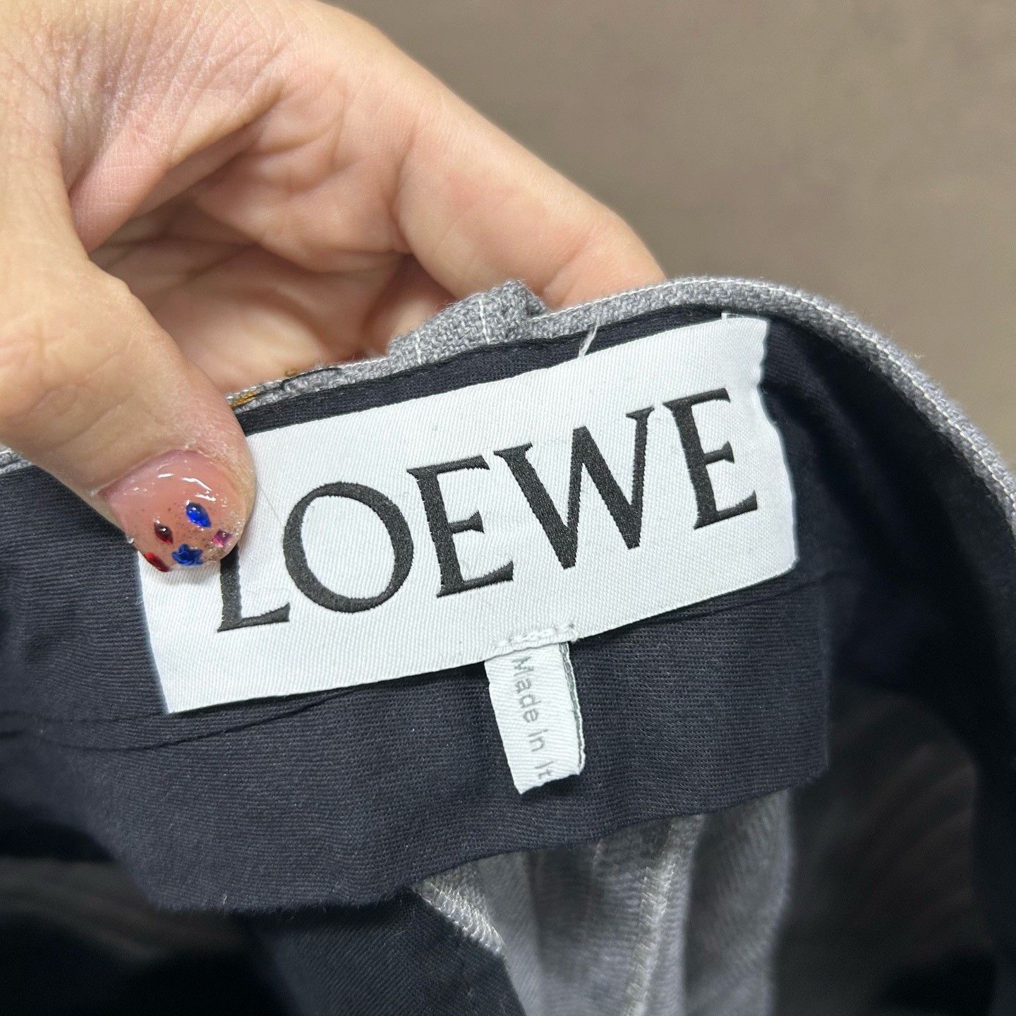 Loewe Loewe Pinstripe Wool Silk Pants Size 36 Size 25" / US 0 / IT 36 - 5 Thumbnail