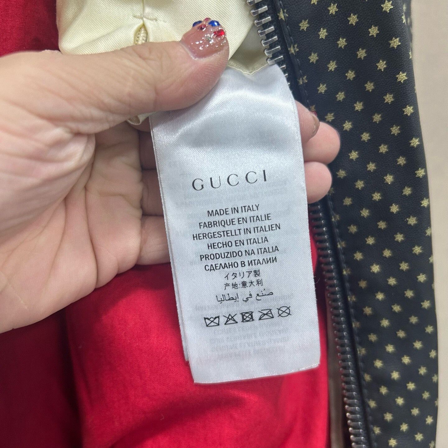 Gucci Gucci Star Print Bomber Jacket Size S Size US S / EU 44-46 / 1 - 5 Thumbnail