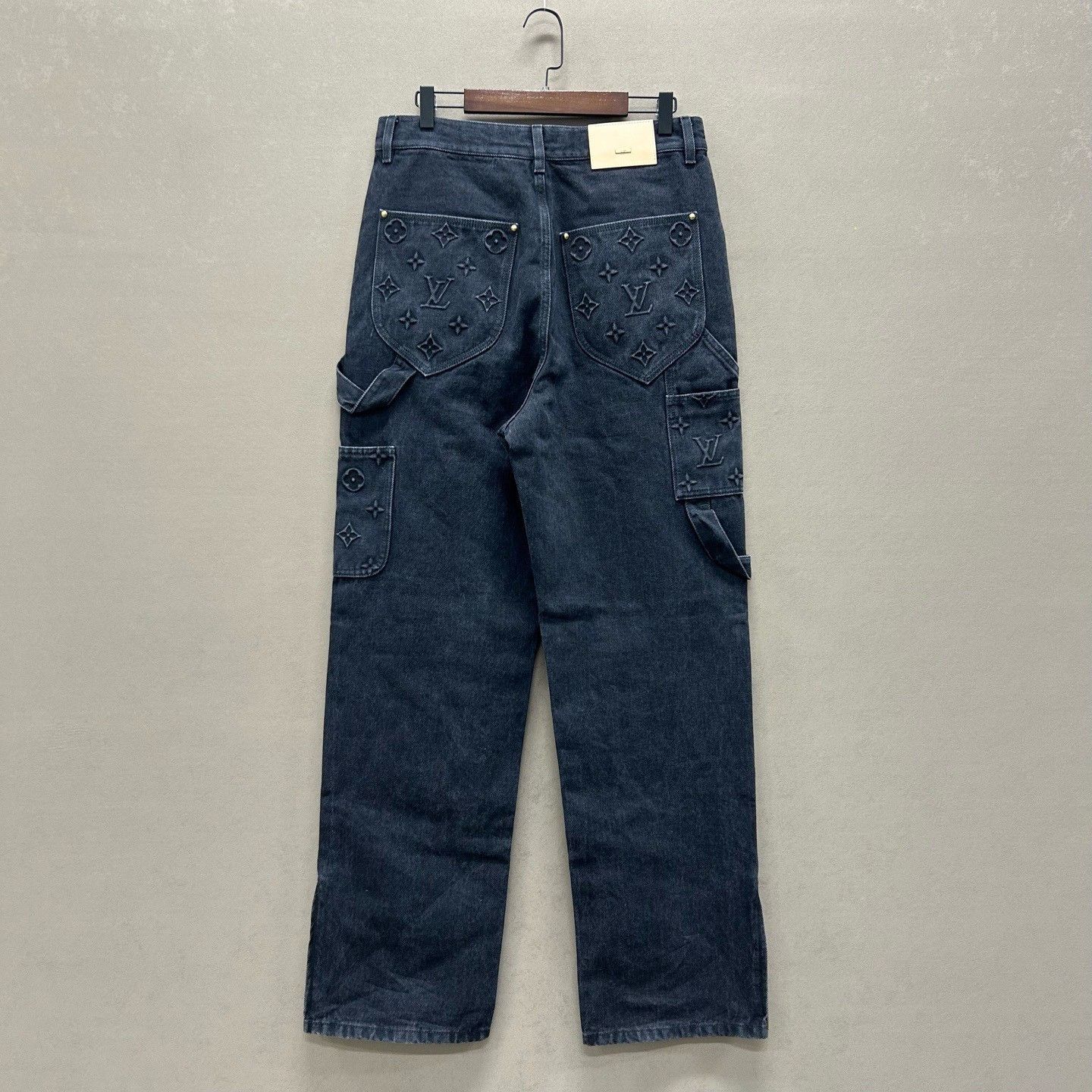 Louis Vuitton Louis Vuitton Monogram Embossed Denim Jeans Size 29 Size US 29 - 3 Thumbnail
