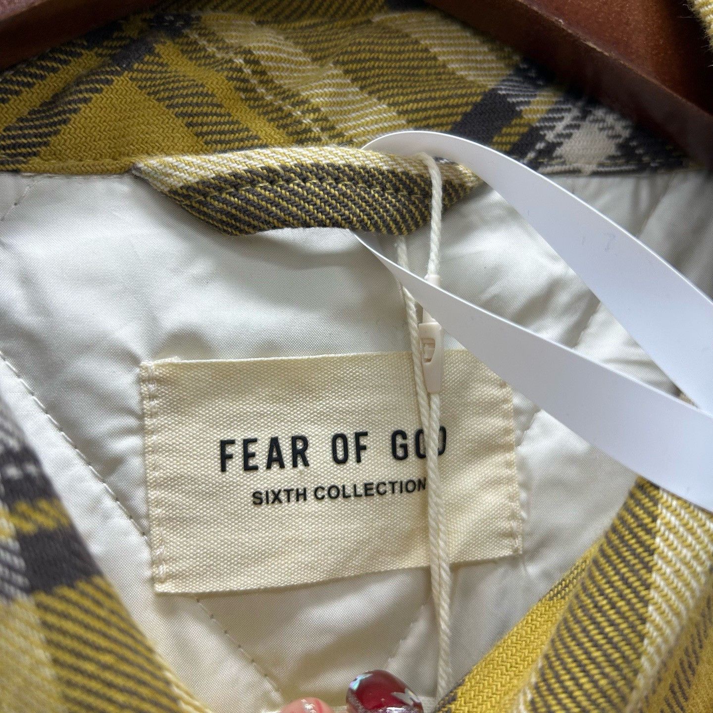 Fear of God FEAR OF GOD 6th Collection Yellow Plaid Padded Jacket L Size US L / EU 52-54 / 3 - 5 Thumbnail