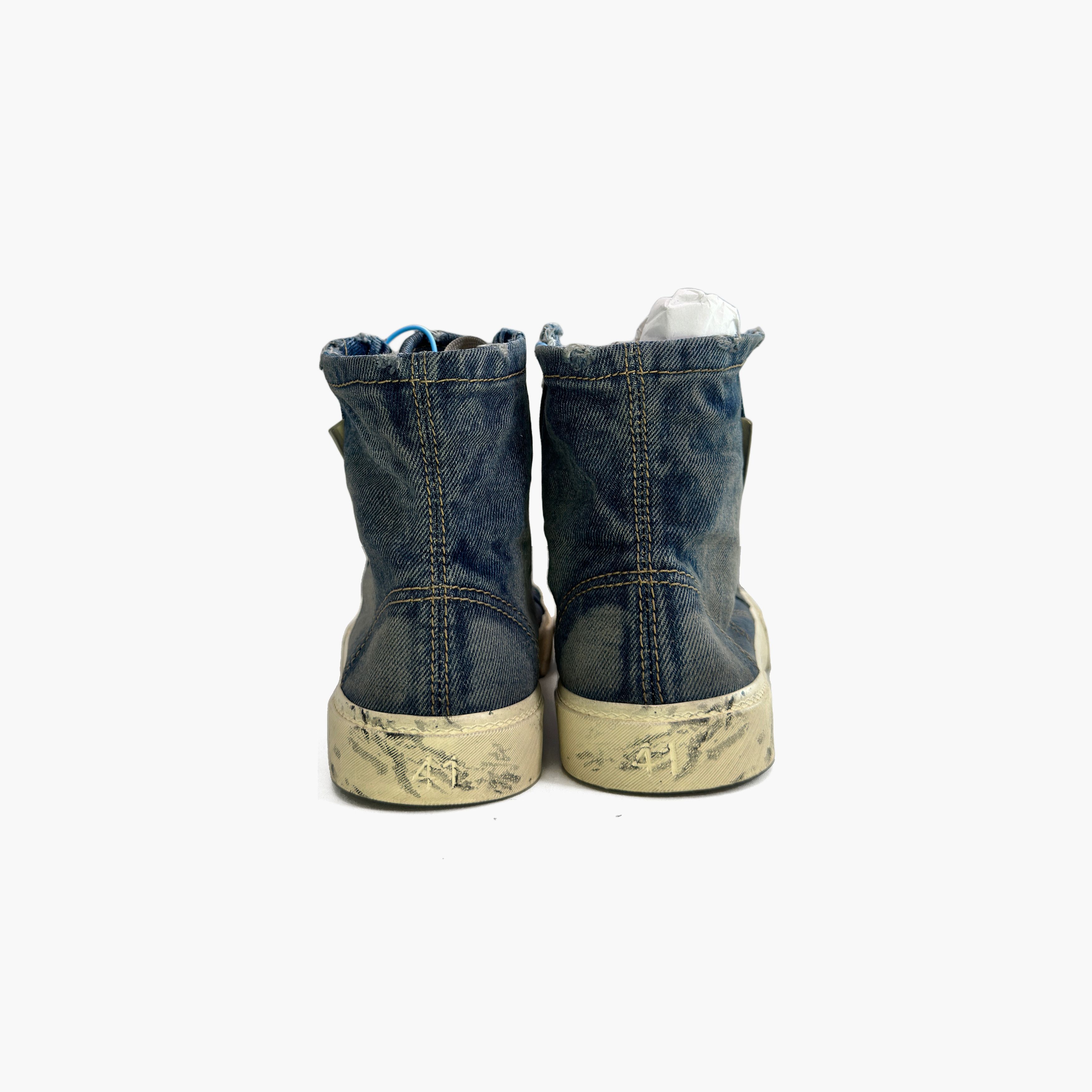 Balenciaga Balenciaga Paris Denim High Top Sneakers Size 8 Size US 8 / EU 41 - 6 Thumbnail