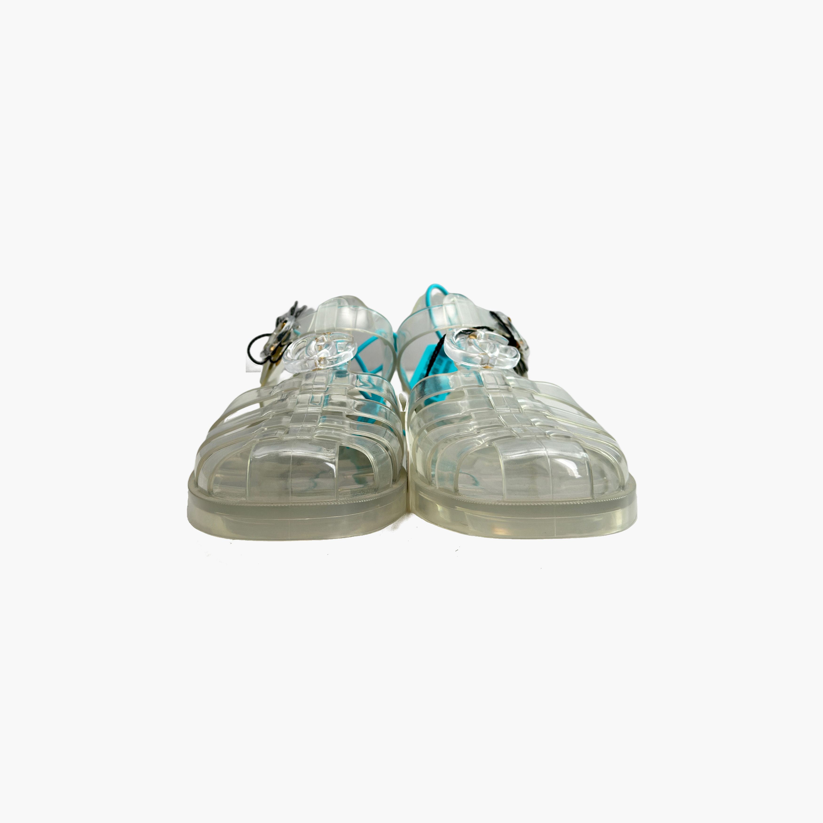 Gucci Gucci Transparent GG Rubber Sandals Size 10 Size US 10 / EU 43 - 5 Thumbnail