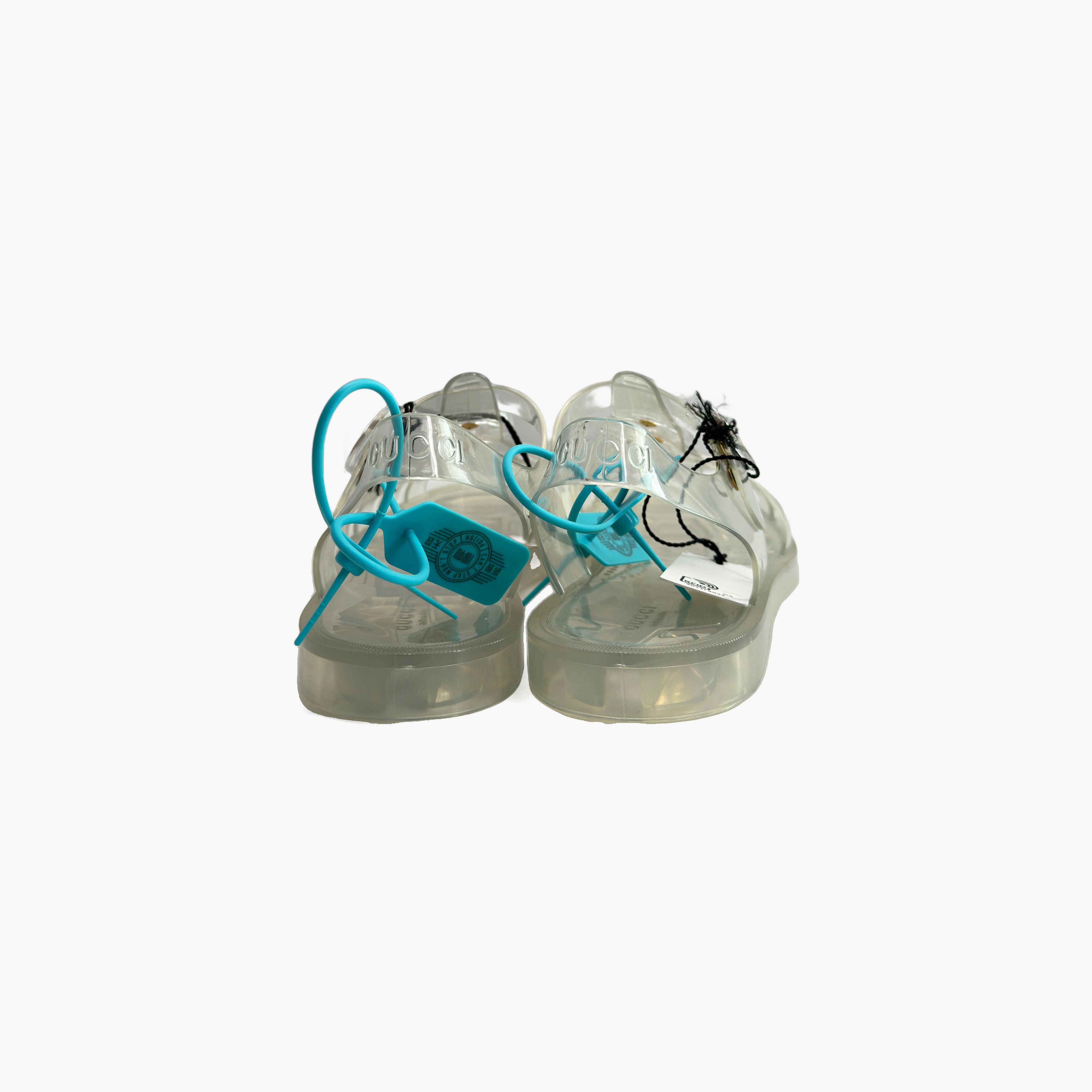 Gucci Gucci Transparent GG Rubber Sandals Size 10 Size US 10 / EU 43 - 6 Thumbnail