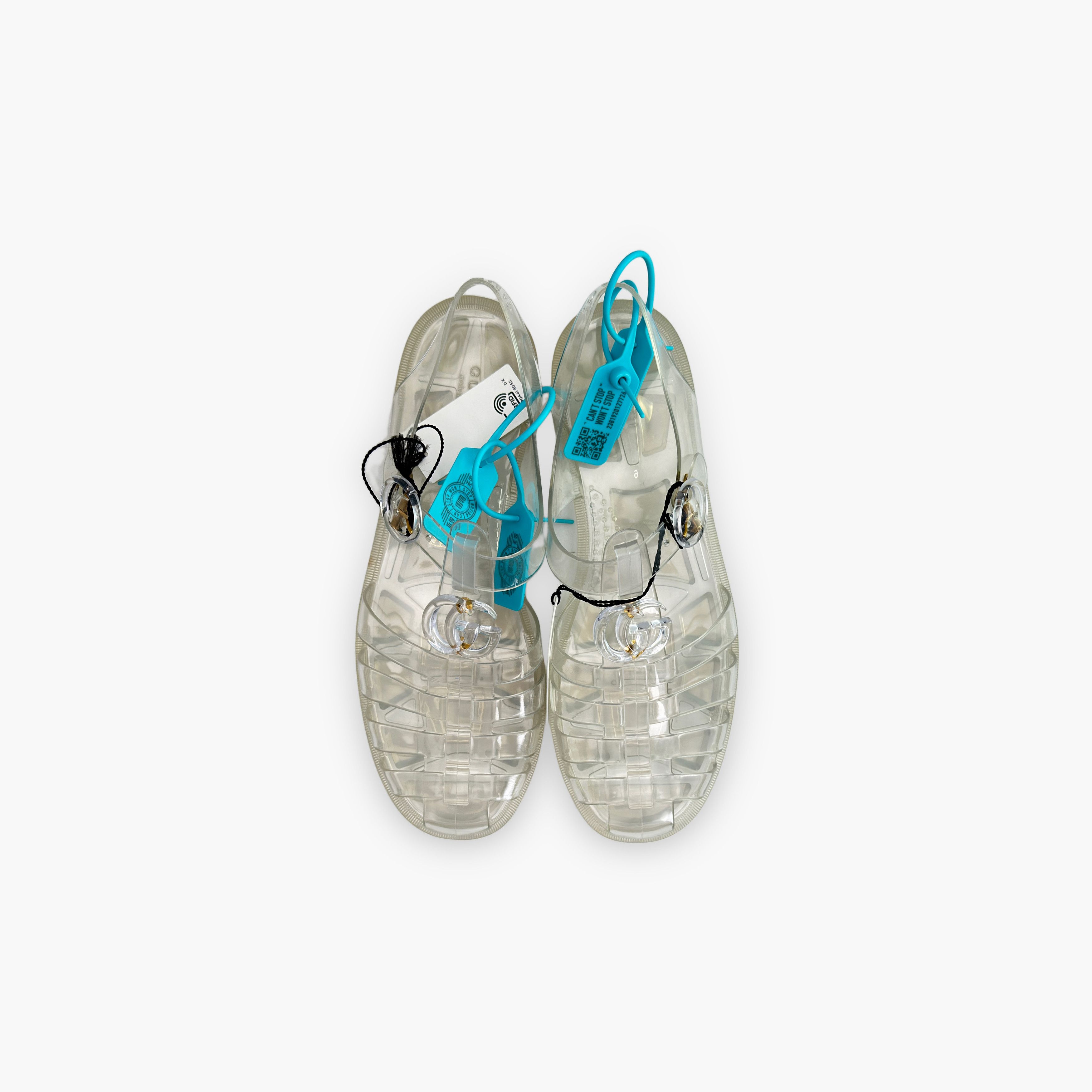 Gucci Gucci Transparent GG Rubber Sandals Size 10 Size US 10 / EU 43 - 9 Thumbnail