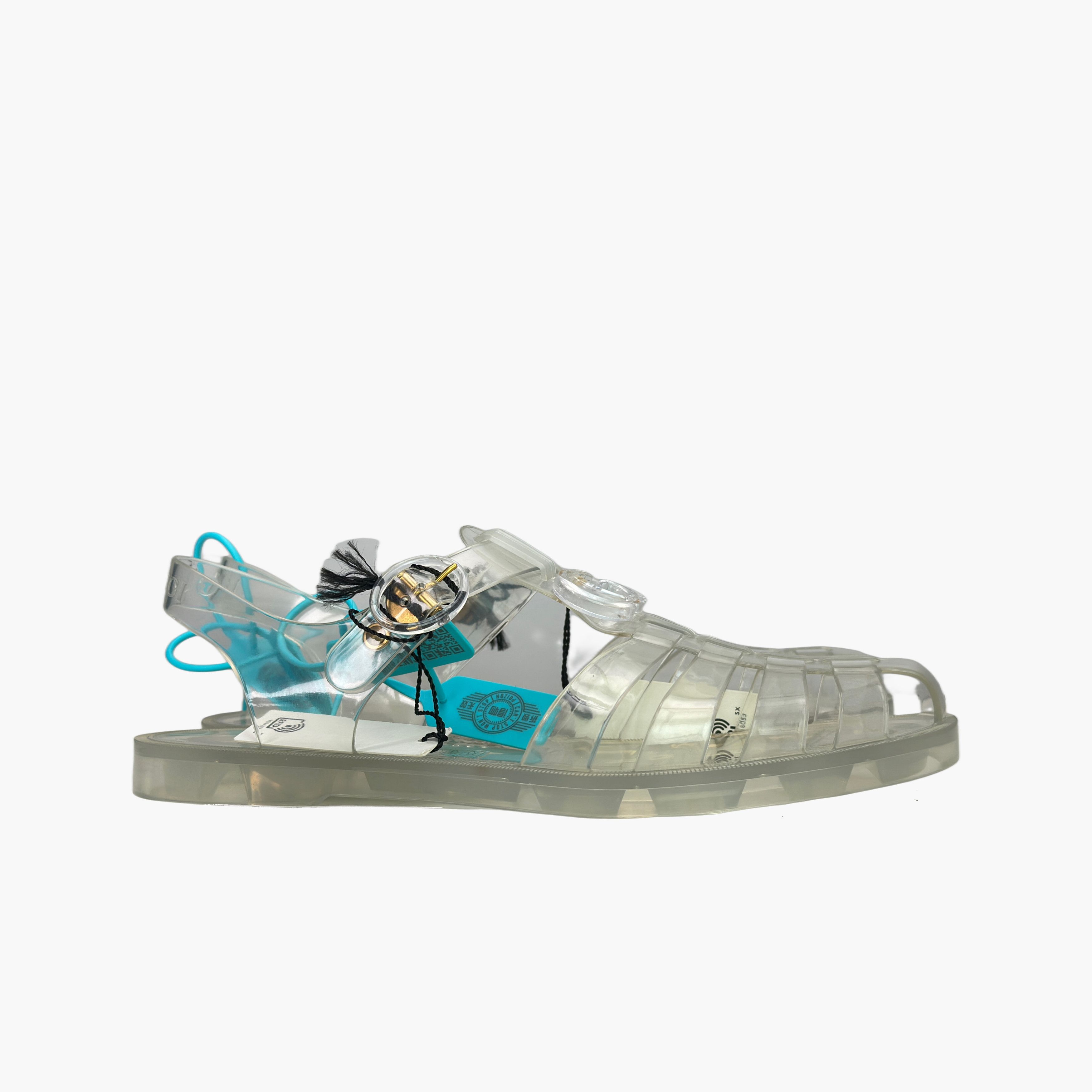 Gucci Gucci Transparent GG Rubber Sandals Size 10 Size US 10 / EU 43 - 4 Thumbnail