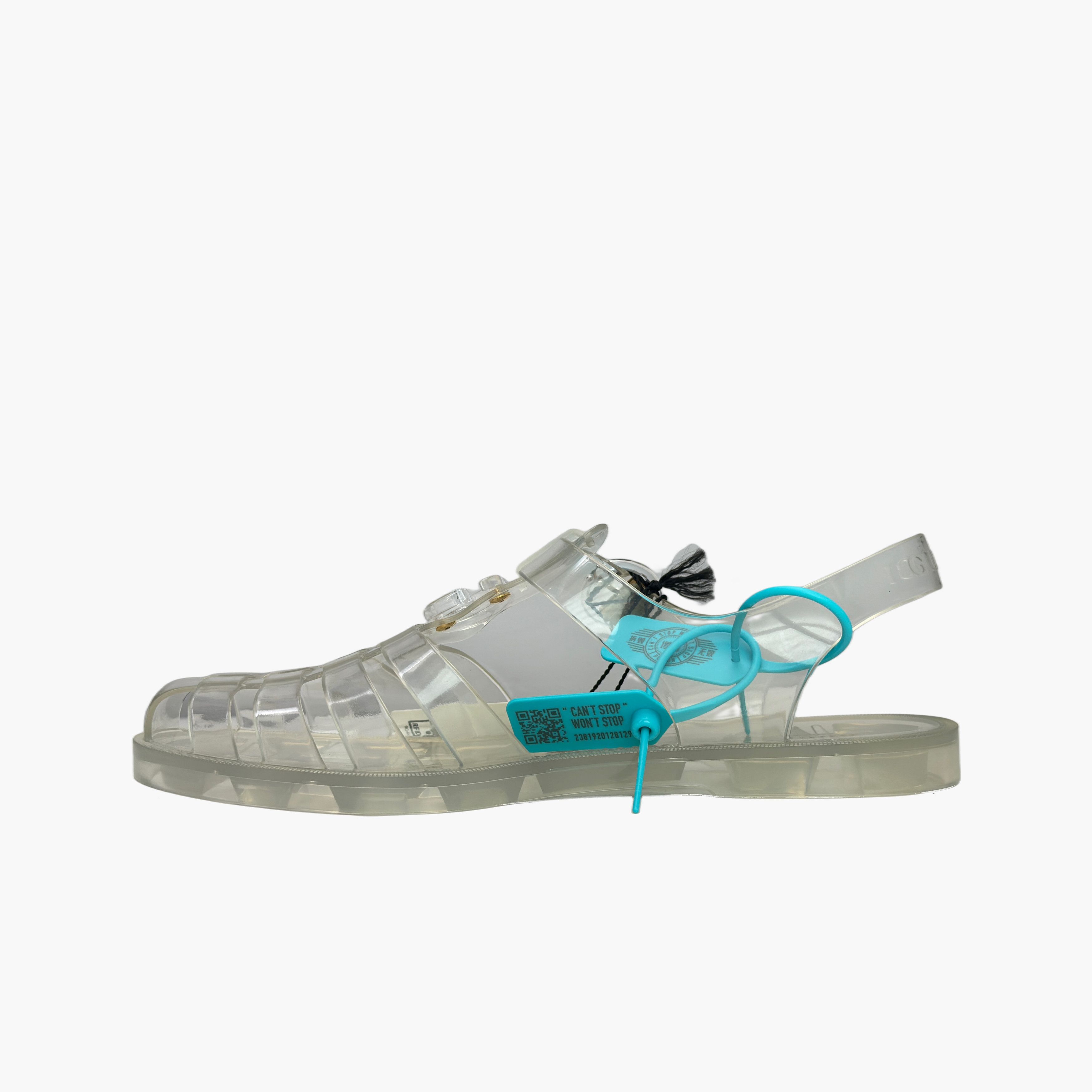 Gucci Gucci Transparent GG Rubber Sandals Size 10 Size US 10 / EU 43 - 3 Thumbnail