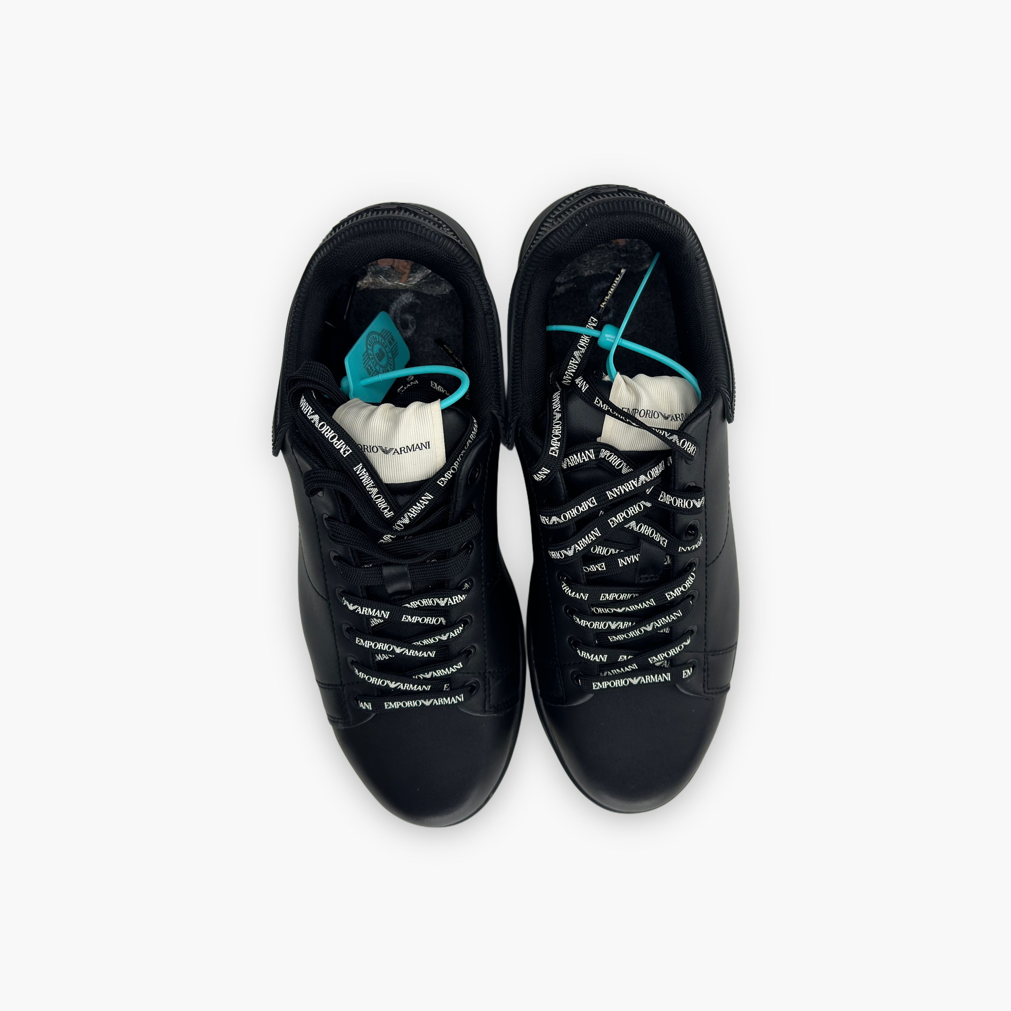Emporio Armani Emporio Armani Leather Low-Top Sneakers US 10 / EU 43 Size US 10 / EU 43 - 9 Thumbnail