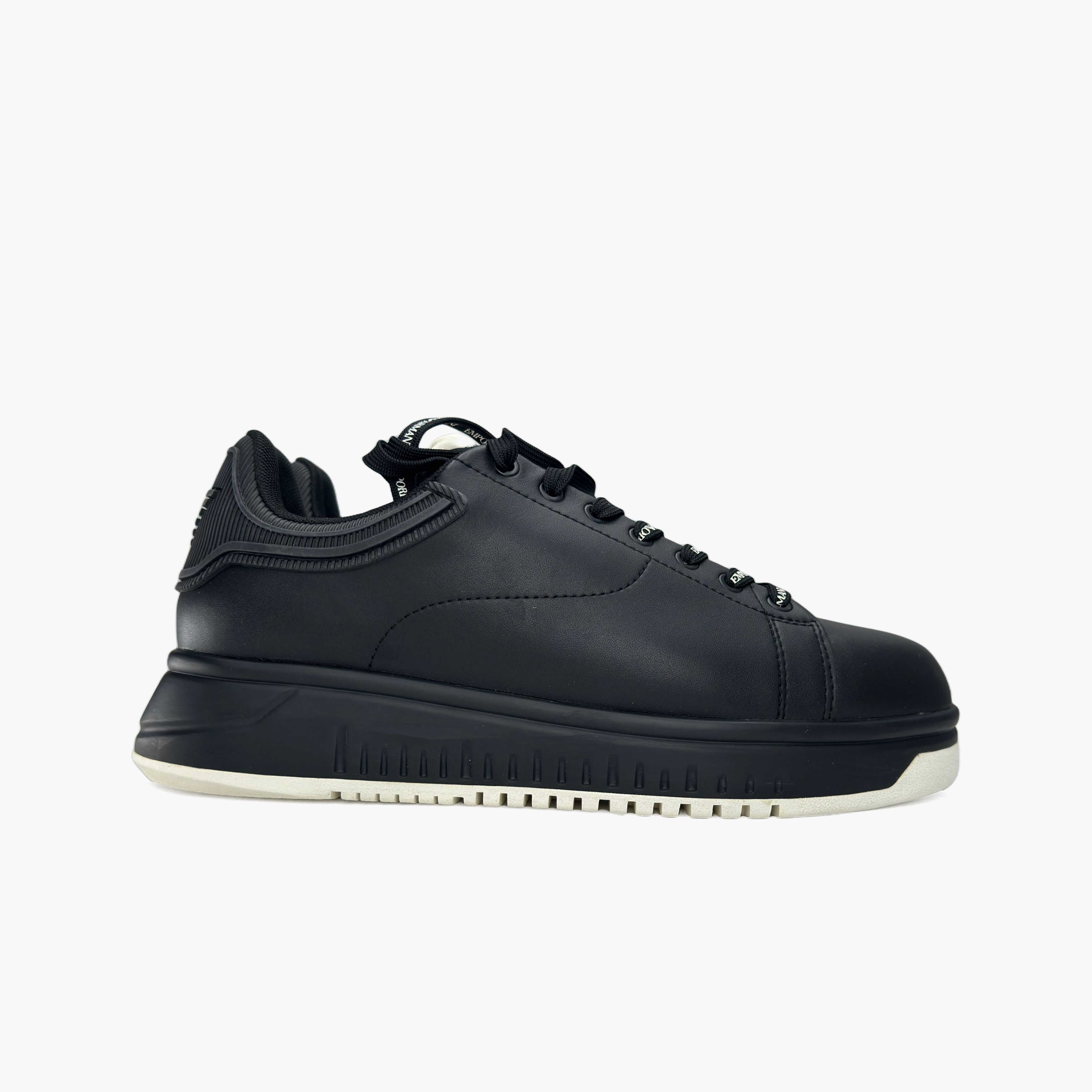 Emporio Armani Emporio Armani Leather Low-Top Sneakers US 10 / EU 43 Size US 10 / EU 43 - 4 Thumbnail