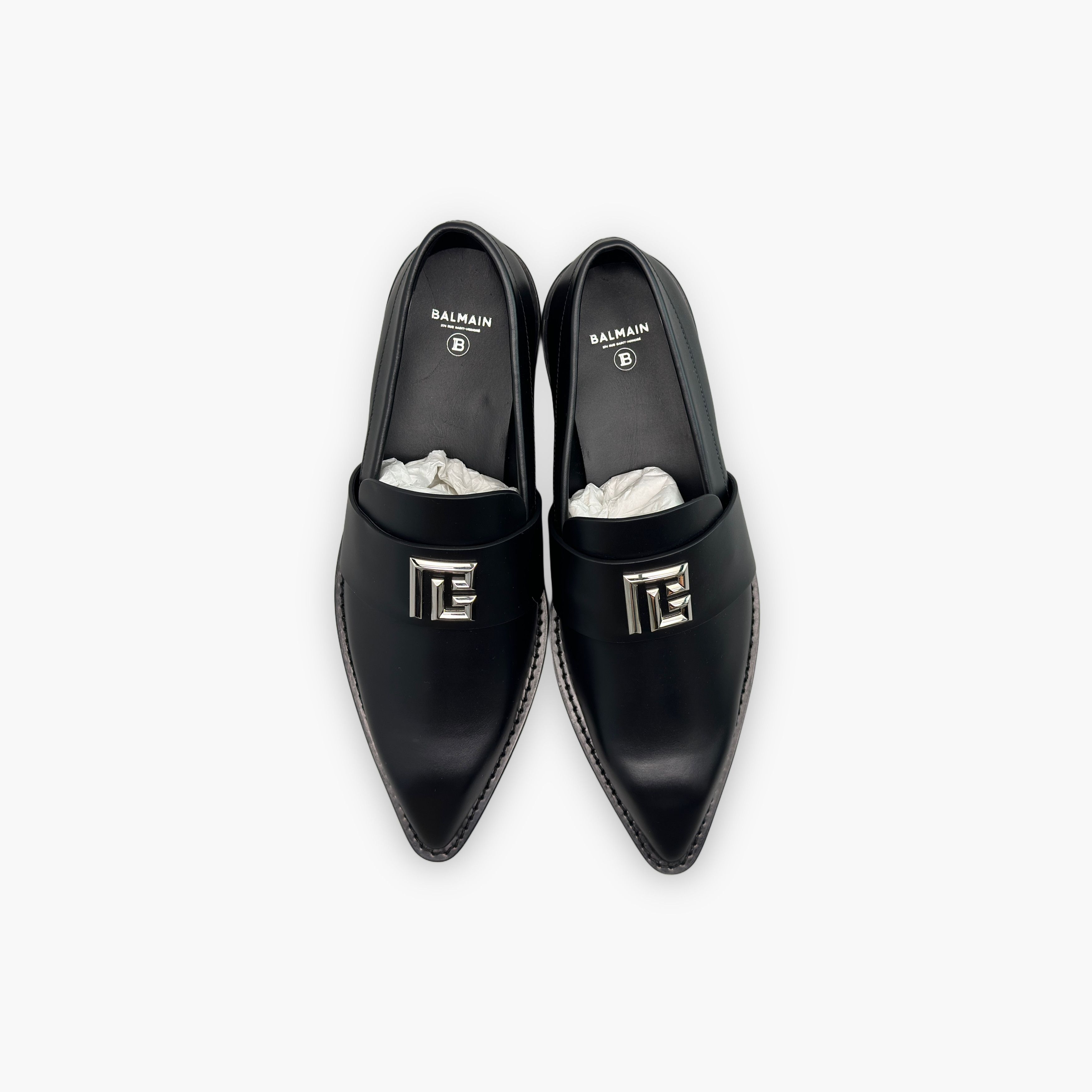 Balmain Balmain Logo Leather Loafers Size 10 Size US 10 / EU 43 - 9 Thumbnail
