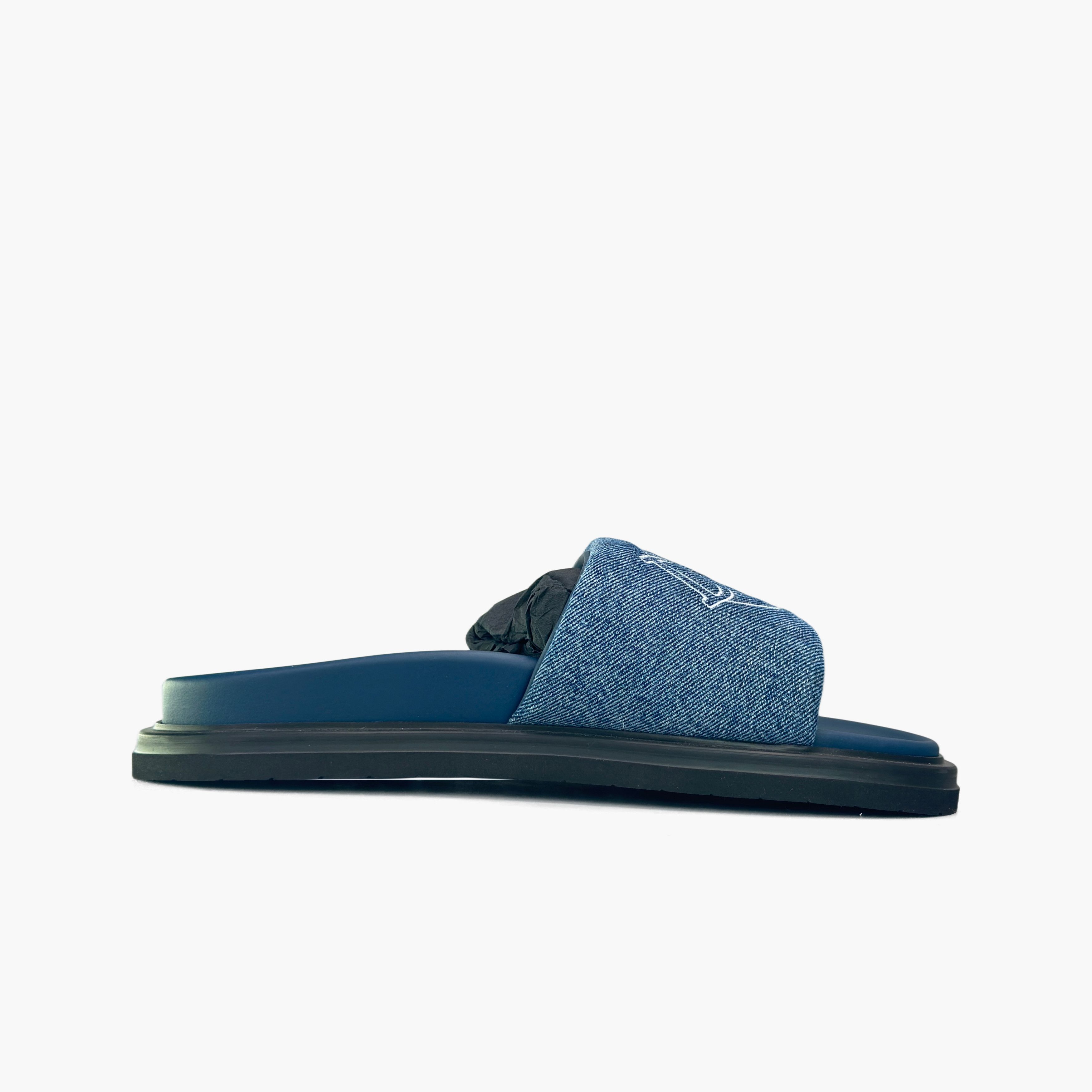 Dior Dior Aqua Denim Logo Slides Size 8 Size US 8 / EU 41 - 2 Thumbnail