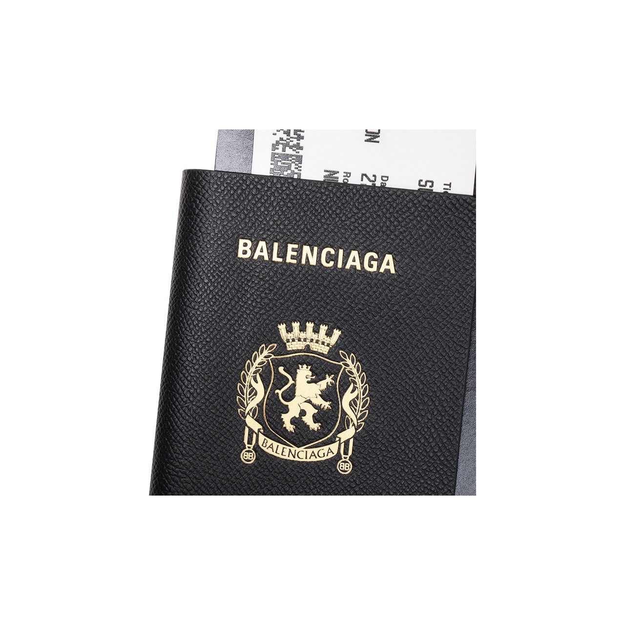 Balenciaga Balenciaga Logo Crest Passport Holder ONE SIZE Size ONE SIZE - 8 Thumbnail