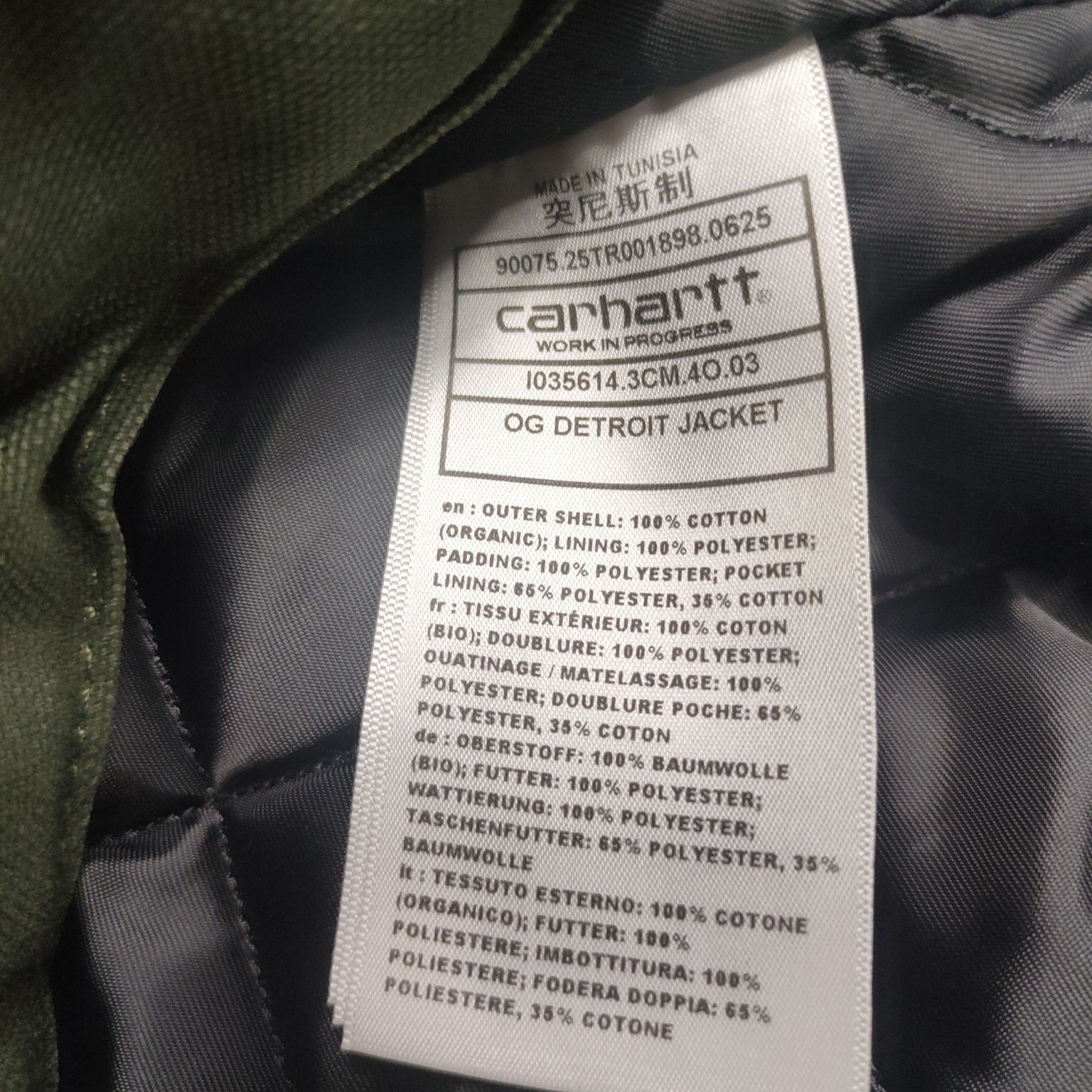 Carhartt Wip Carhartt WIP OG Detroit Canvas Jacket Olive Size XL Size US XL / EU 56 / 4 - 6 Thumbnail