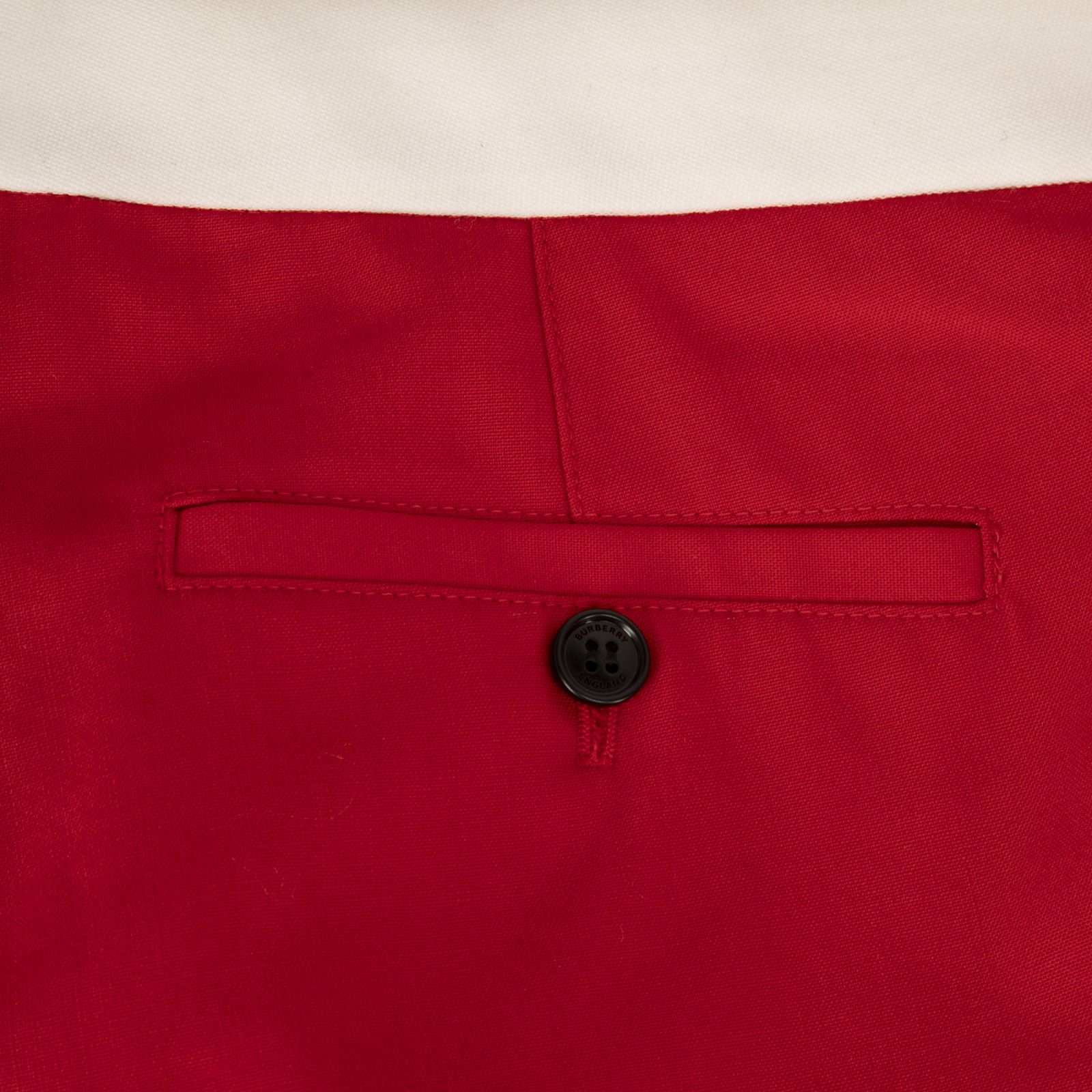 Burberry Red Wool Slim Trousers Size 26" / US 2 / IT 38 - 3 Thumbnail