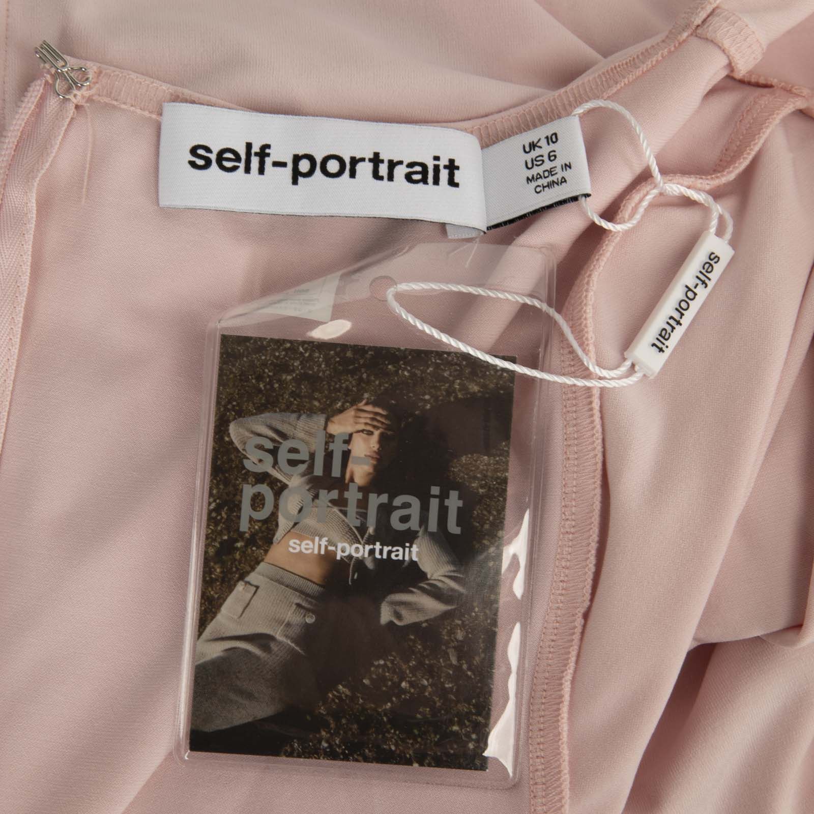 Self-Portrait Pink Jersey Gathered Cut Out Maxi Dress Size M / US 6-8 / IT 42-44 - 13 Thumbnail