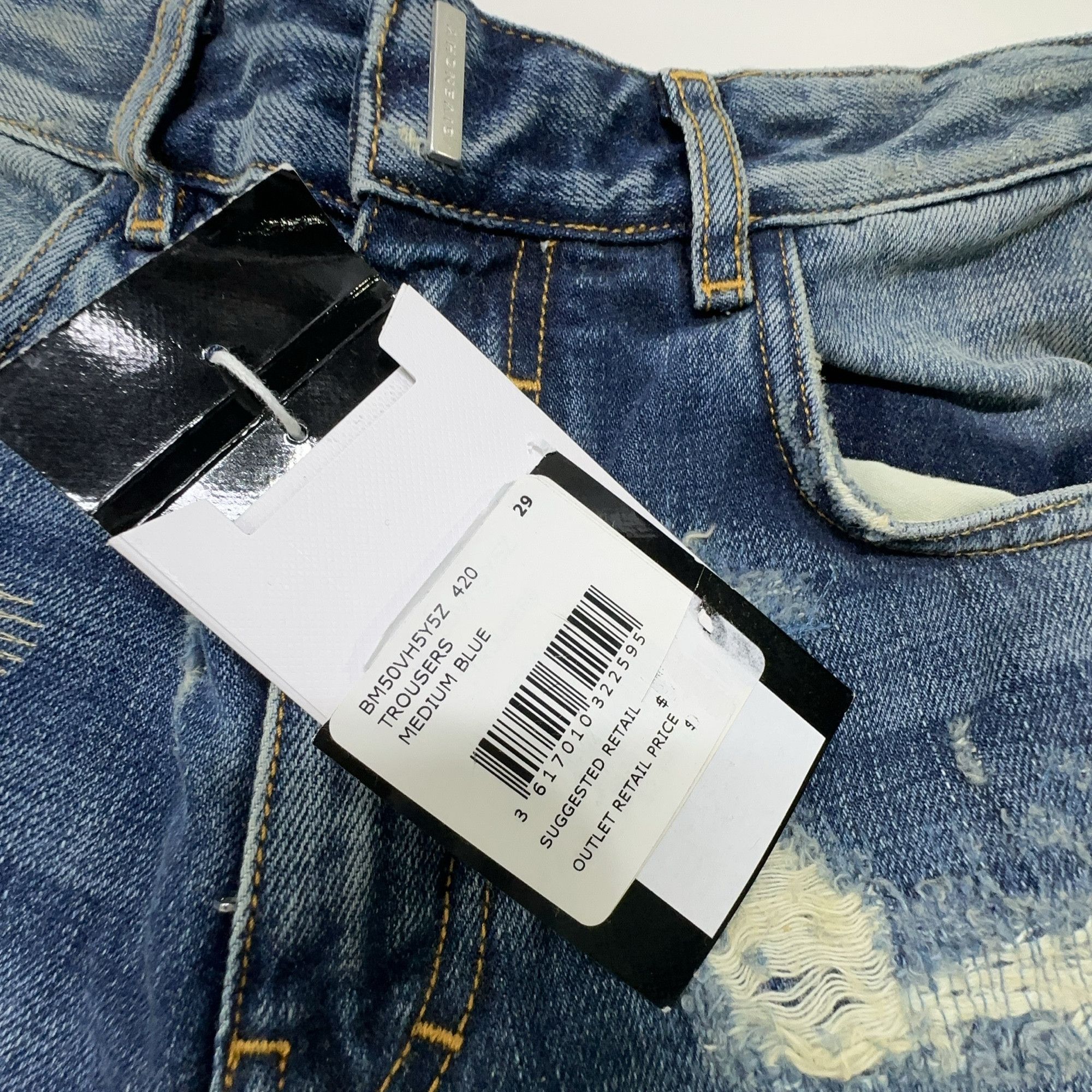 Givenchy Givenchy Distressed Denim Jeans Size 29 Size US 29 - 3 Thumbnail