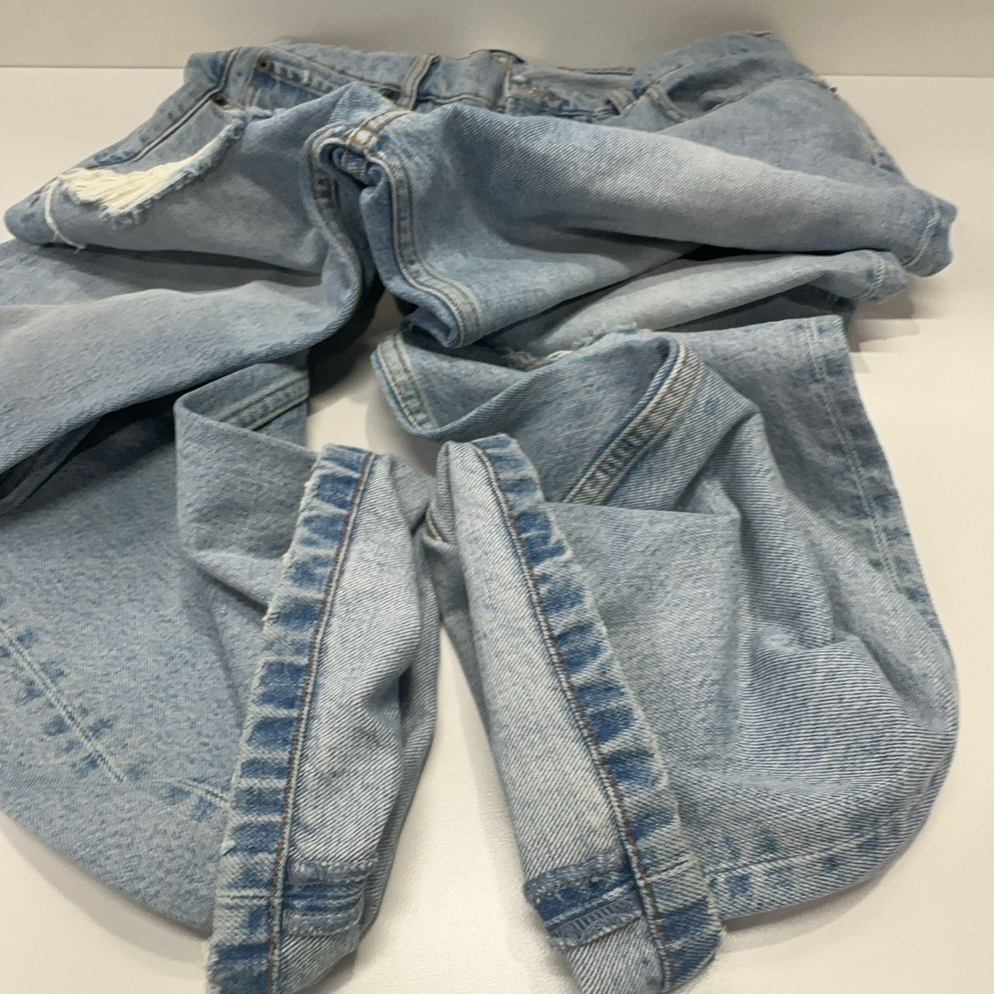 Balenciaga Balenciaga Distressed Denim Jeans Size 27 Size US 27 - 8 Thumbnail