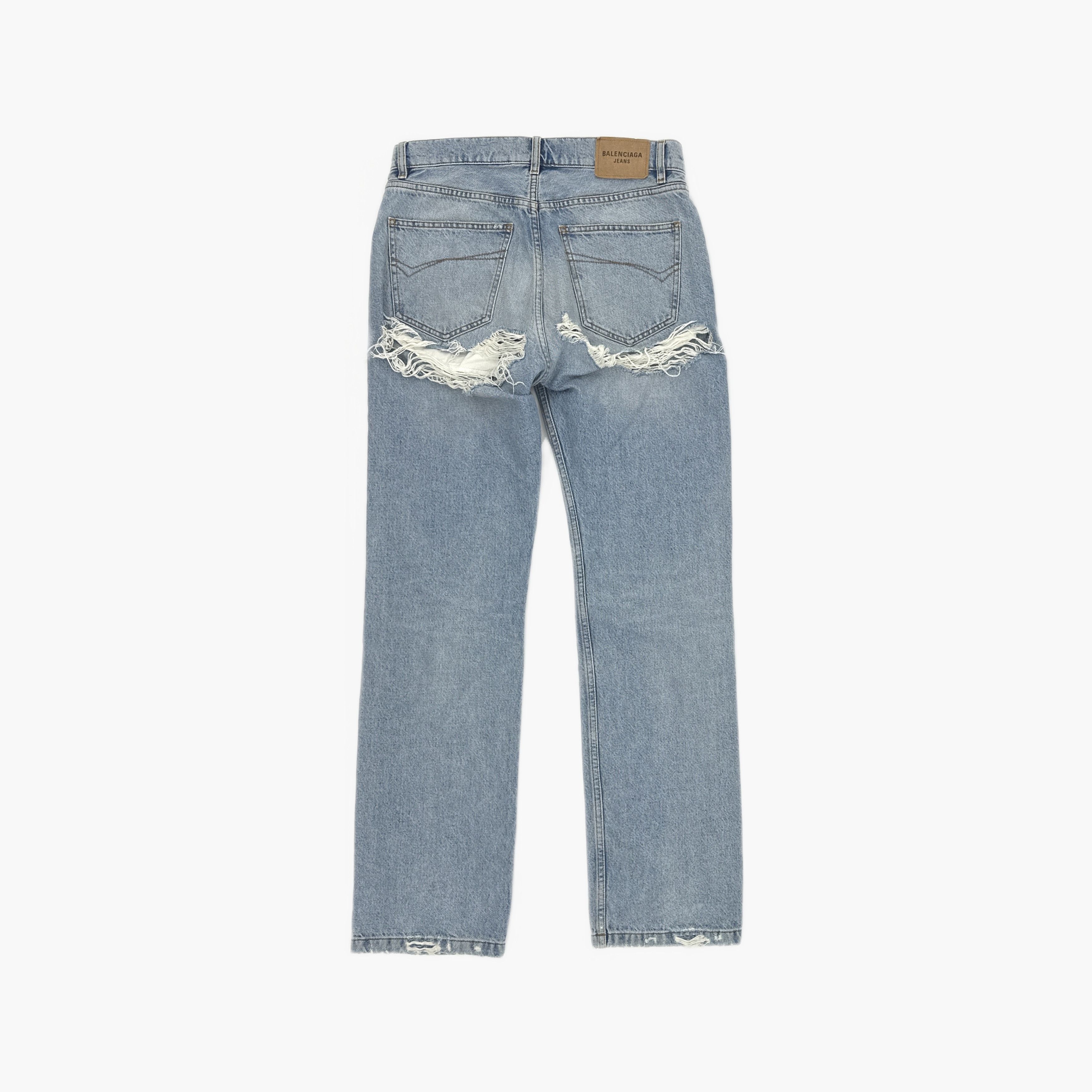 Balenciaga Balenciaga Distressed Denim Jeans Size 27 Size US 27 - 2 Thumbnail