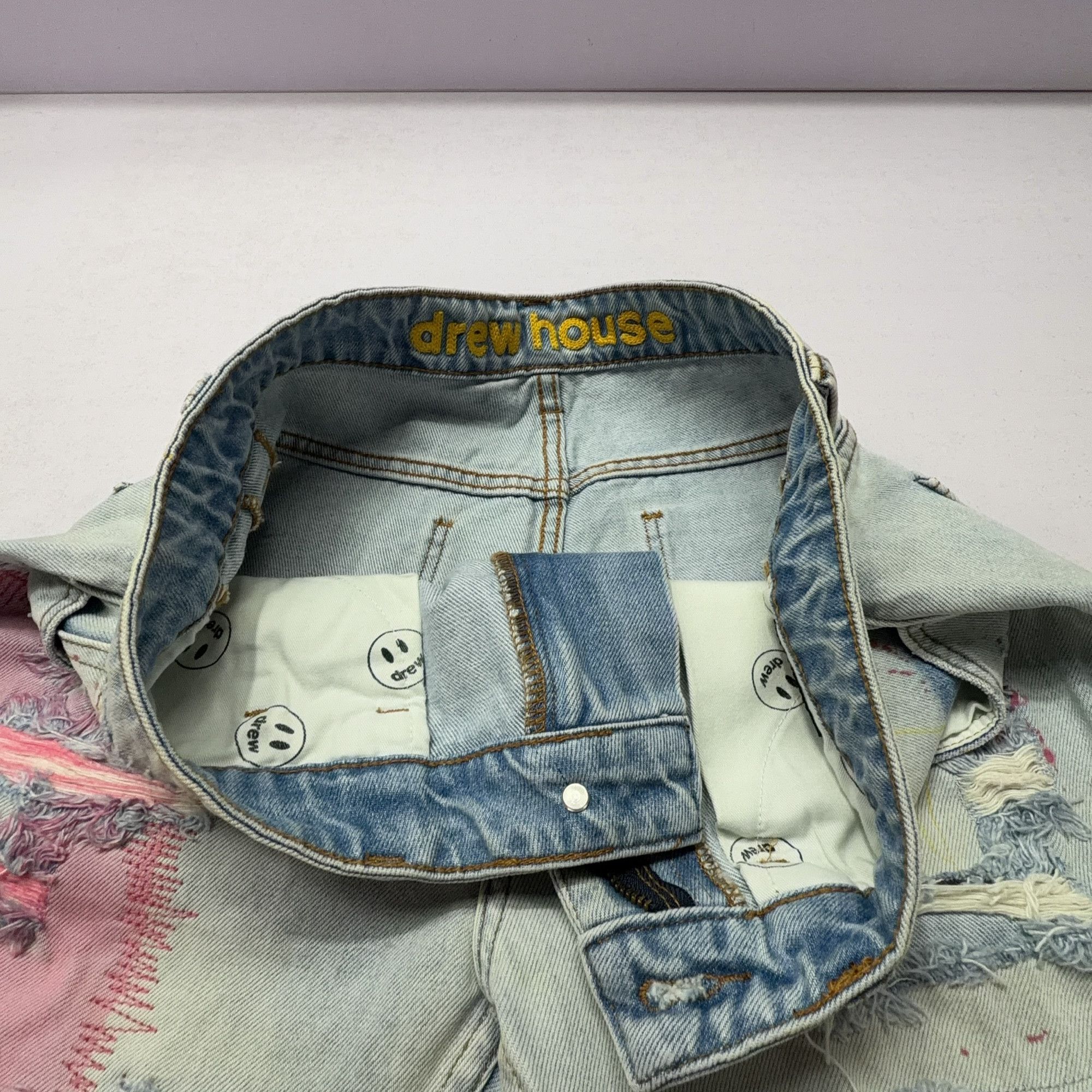 Drew House Drew House Distressed Bear Patch Jeans Size 32 Size US 32 / EU 48 - 5 Thumbnail