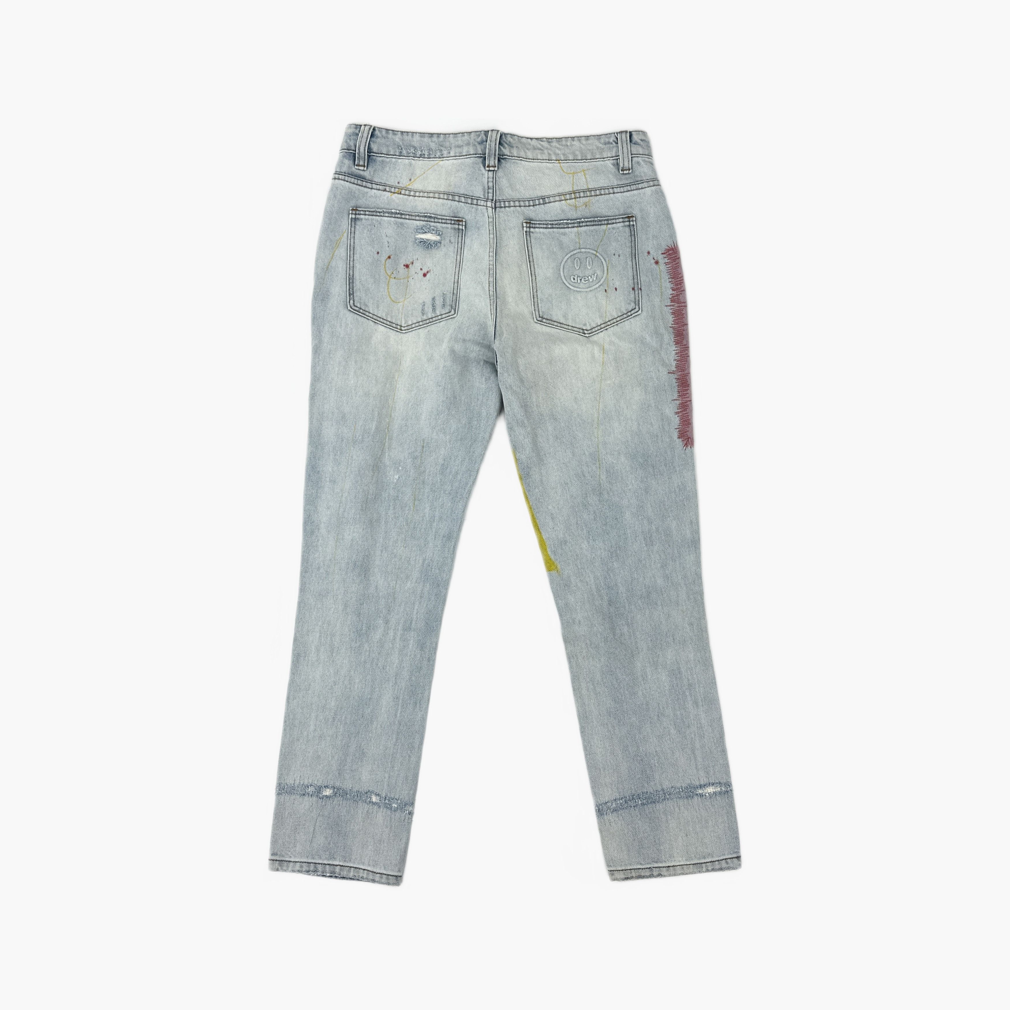 Drew House Drew House Distressed Bear Patch Jeans Size 32 Size US 32 / EU 48 - 2 Thumbnail
