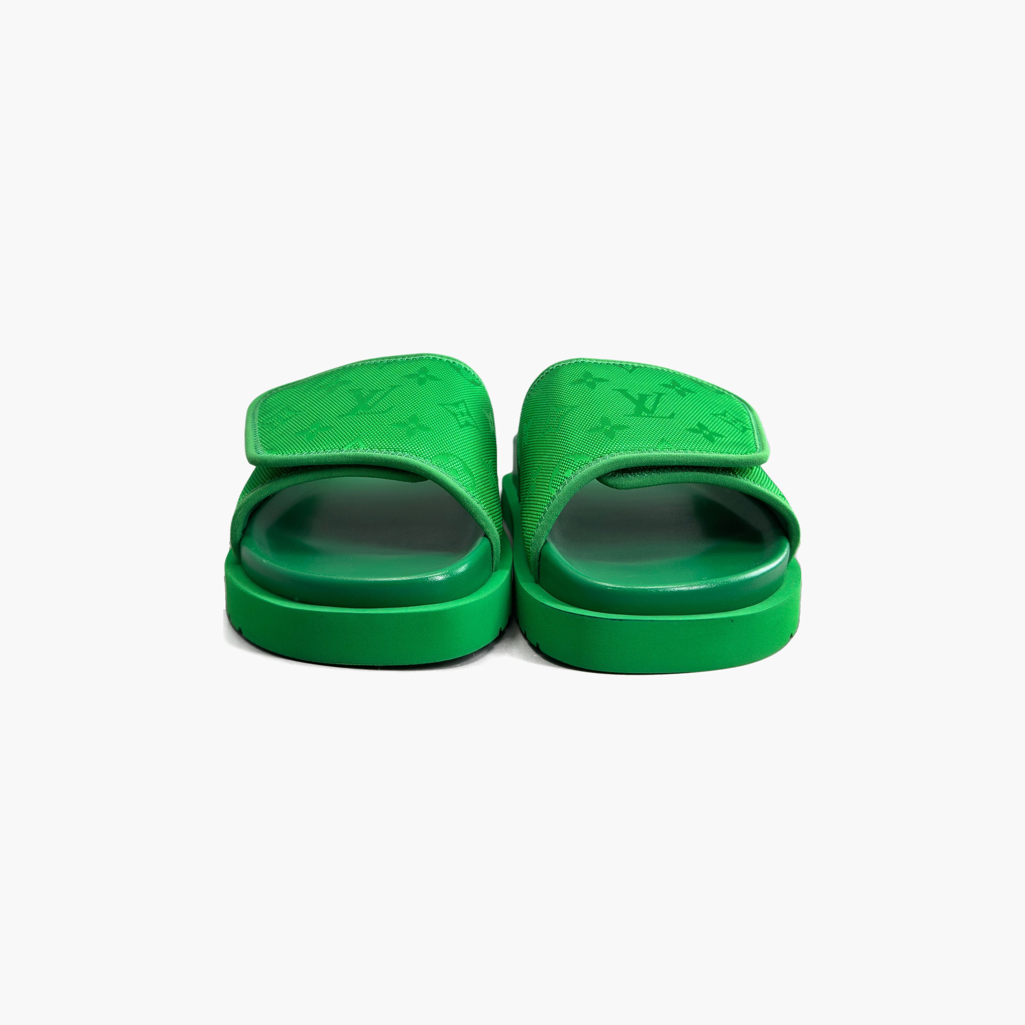 Louis Vuitton Louis Vuitton Monogram Mule Slides Green Size US 8 Size US 8 / EU 41 - 5 Thumbnail